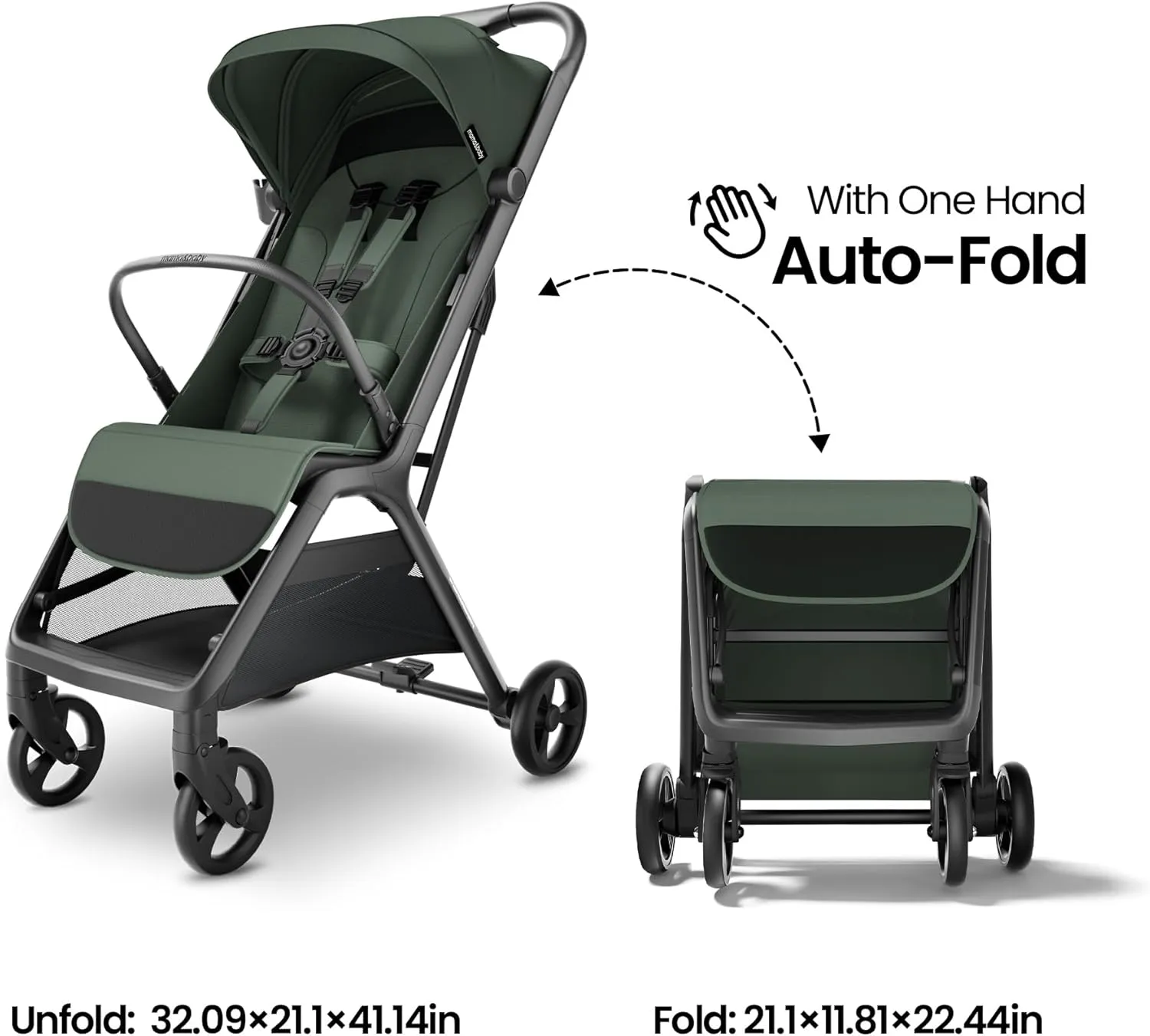 Packa Travel Stroller - Khaki - Image 4