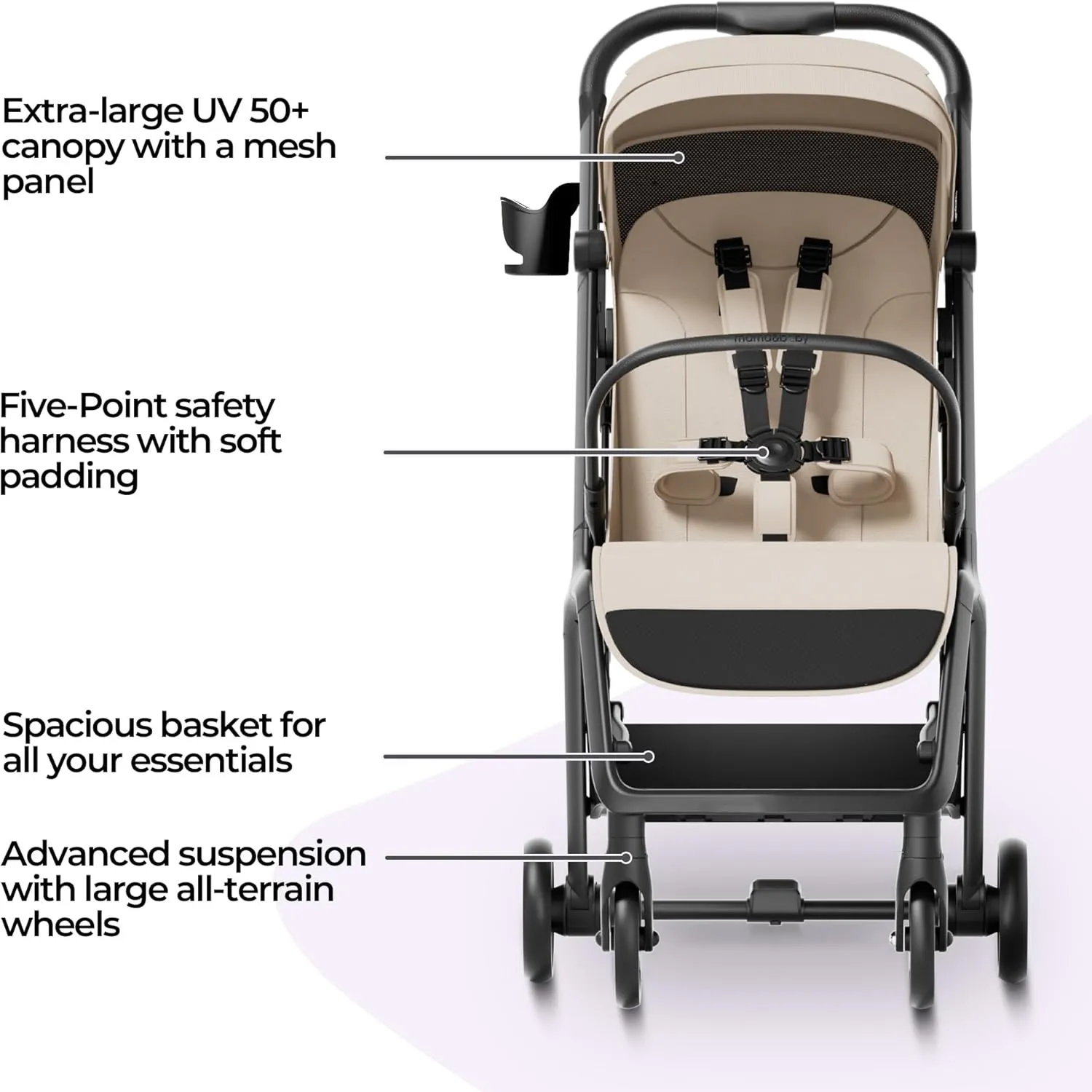 Packa Travel Stroller - Khaki - Image 5