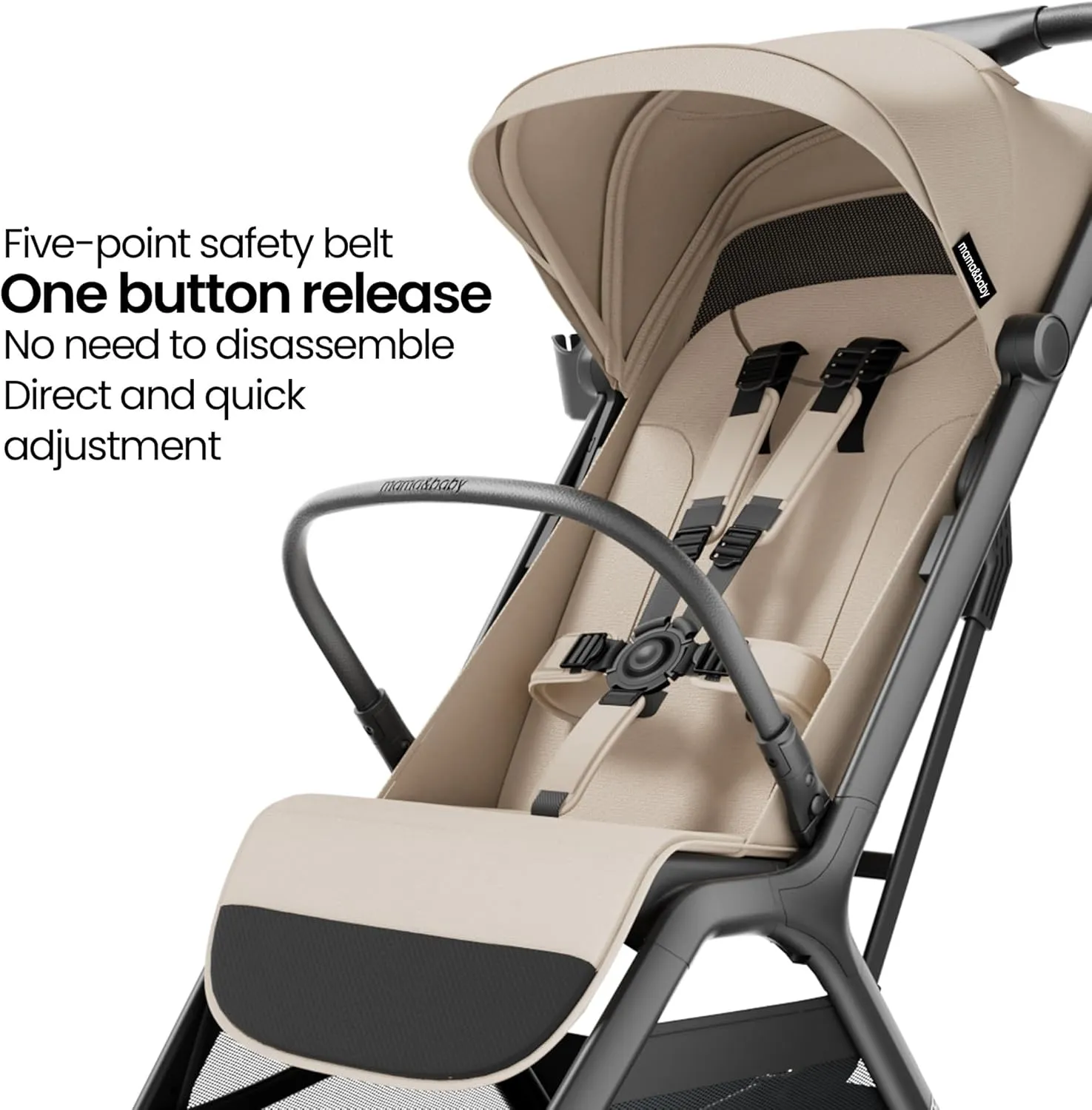 Packa Travel Stroller - Khaki - Image 6