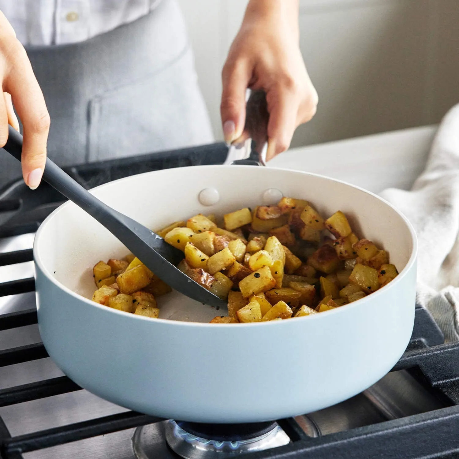 Padova Pro Ceramic Nonstick 10-Piece Cookware Set - Blue Haze - Image 11