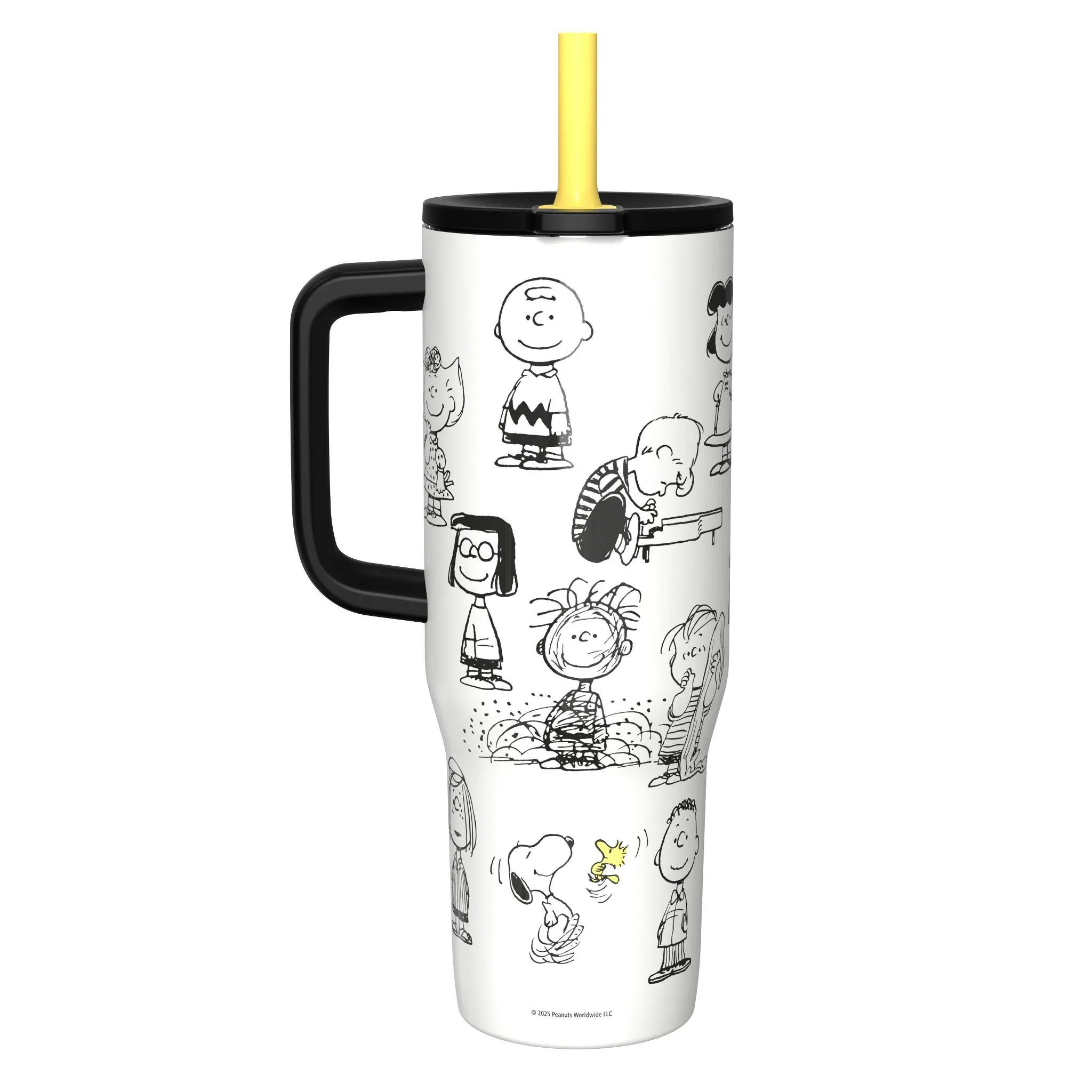 Peanuts 30 fl oz Tumbler with Handle White - Image 2