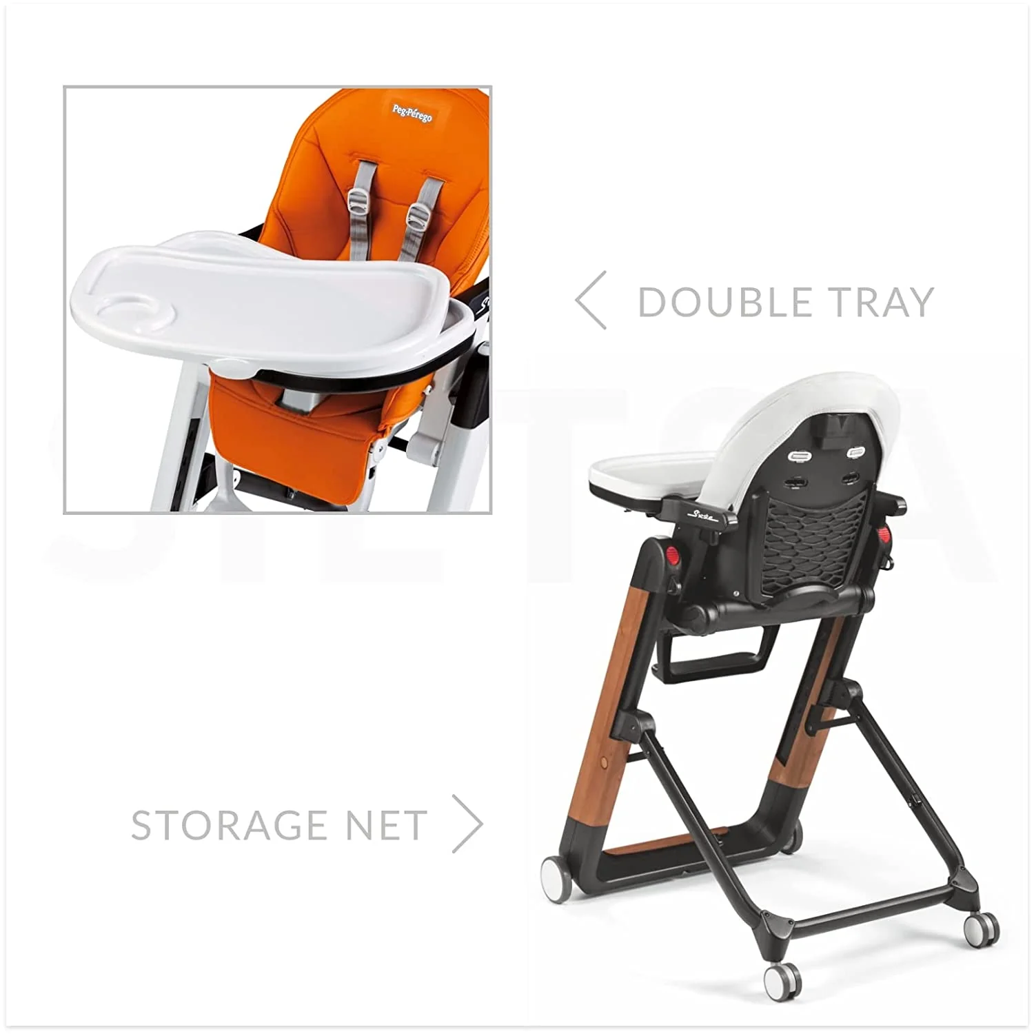 Peg Perego Siesta High Chair - Palette Grey - Image 4
