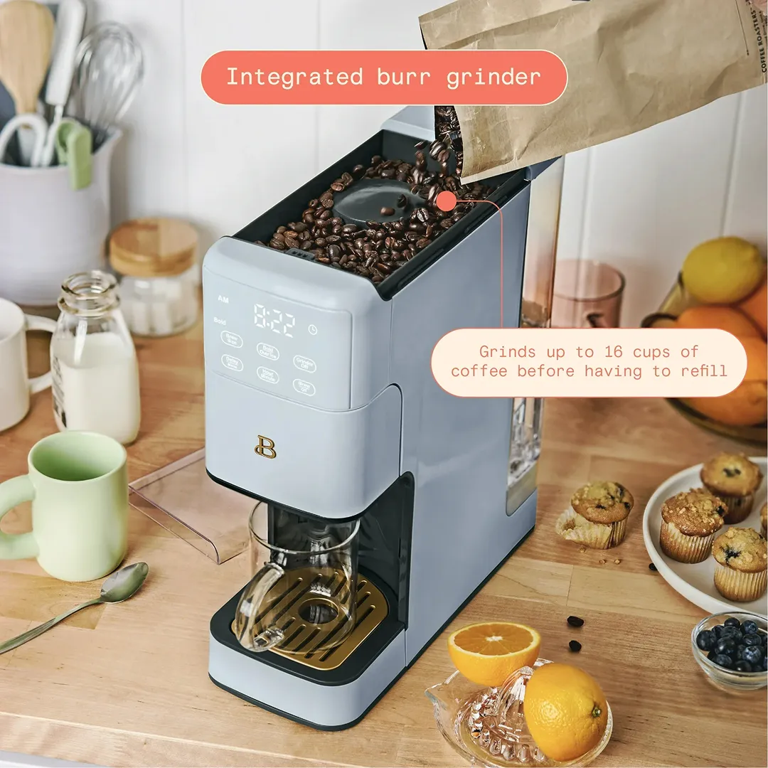 Perfect Grind™ Programmable Single Serve Coffee Maker -  Blue by Drew Barrymore - Image 2
