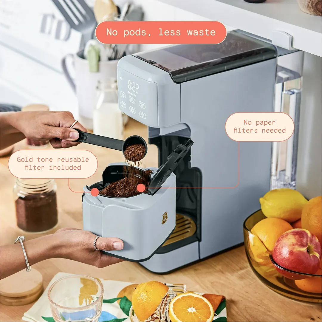 Perfect Grind™ Programmable Single Serve Coffee Maker -  Blue by Drew Barrymore - Image 3