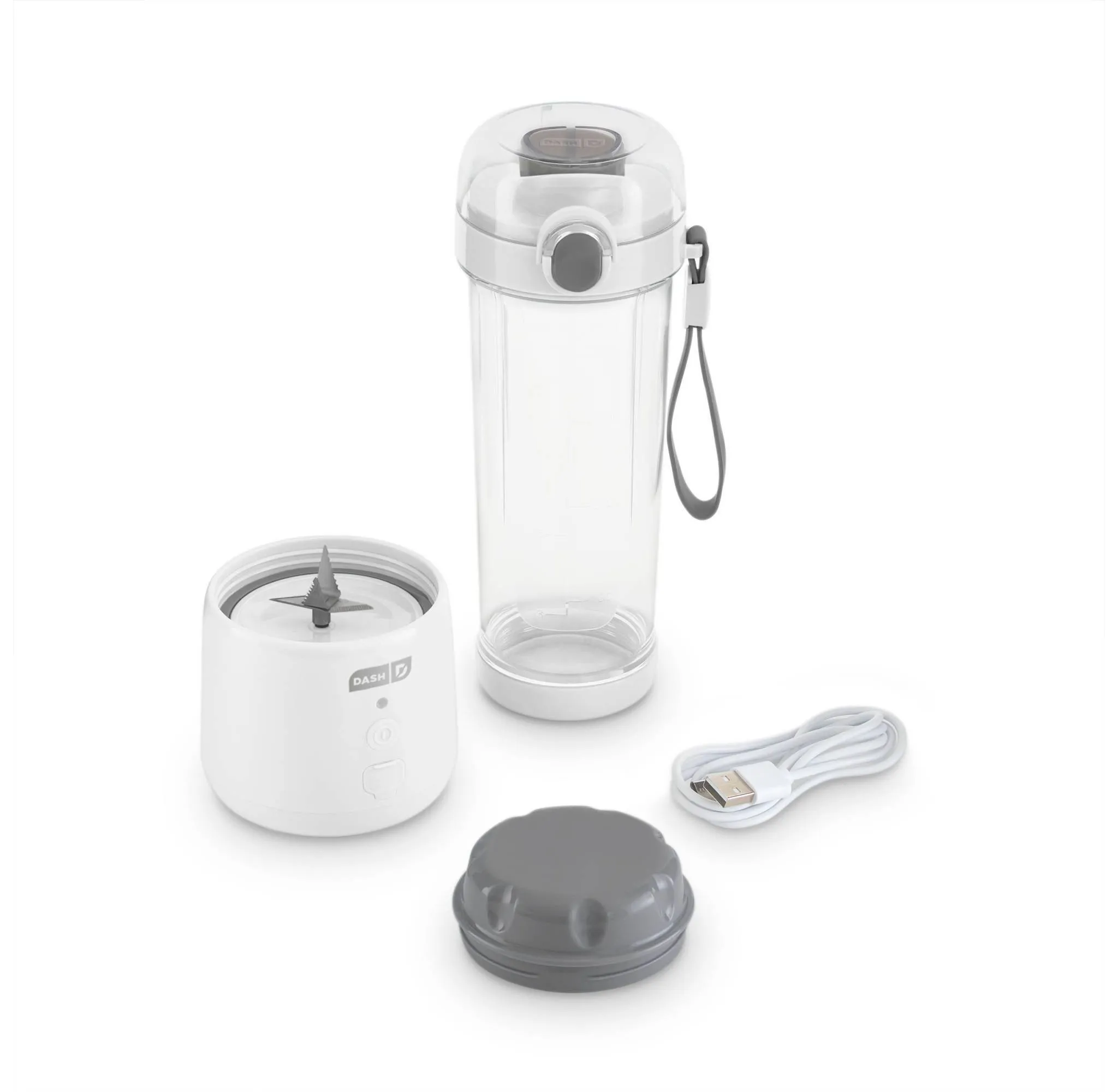 Personal Portable USB 1-Speed Blender White: Smoothie Maker, BPA-Free, Dishwasher-Safe, 16oz Capacity, 150W Power - Image 2