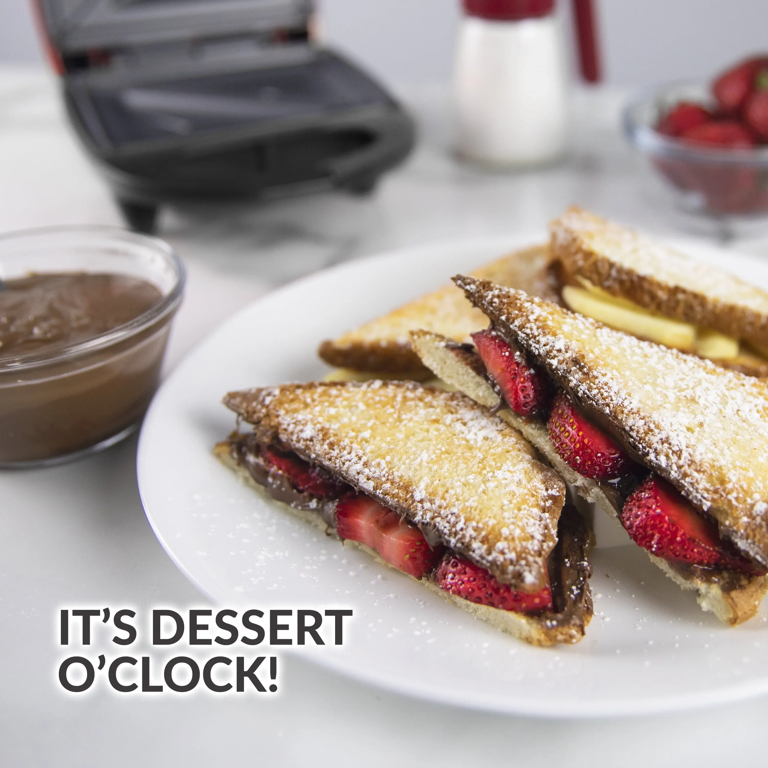 Personal Sandwich Maker Grill - Red - Image 4