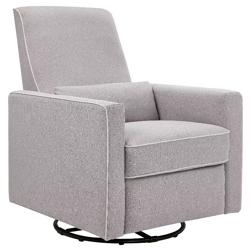 Piper Recliner - Gray with Cream Piping - Image 4