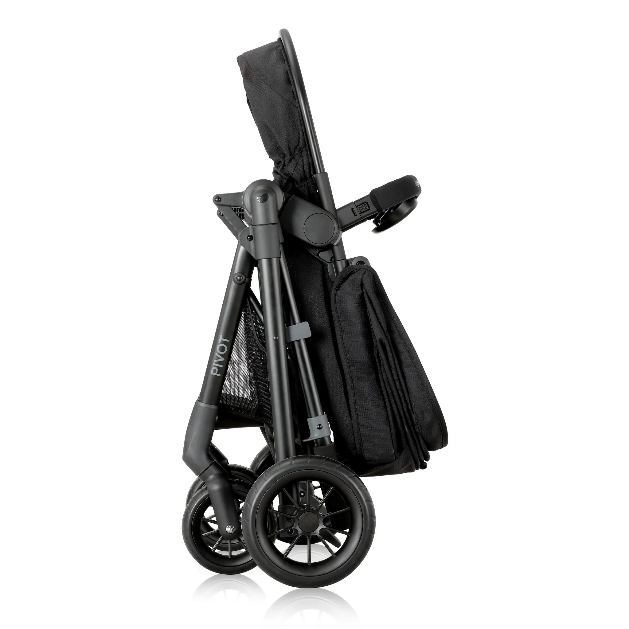 Pivot Modular Travel System with LiteMax Infant Car Seat with Anti-Rebound Bar - Oxford Black - Image 4