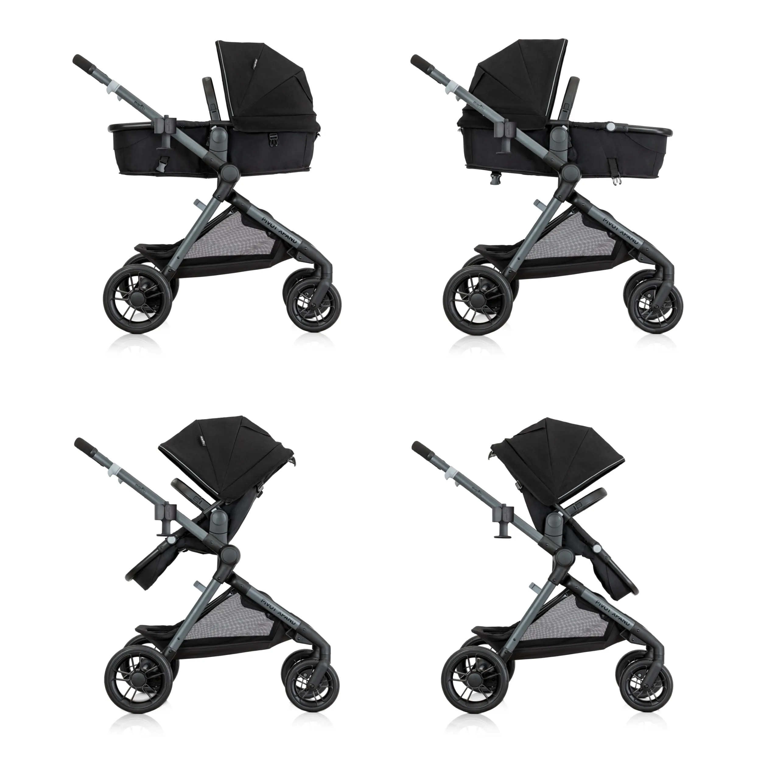 Pivot Xpand Modular Stroller - Black - Image 2