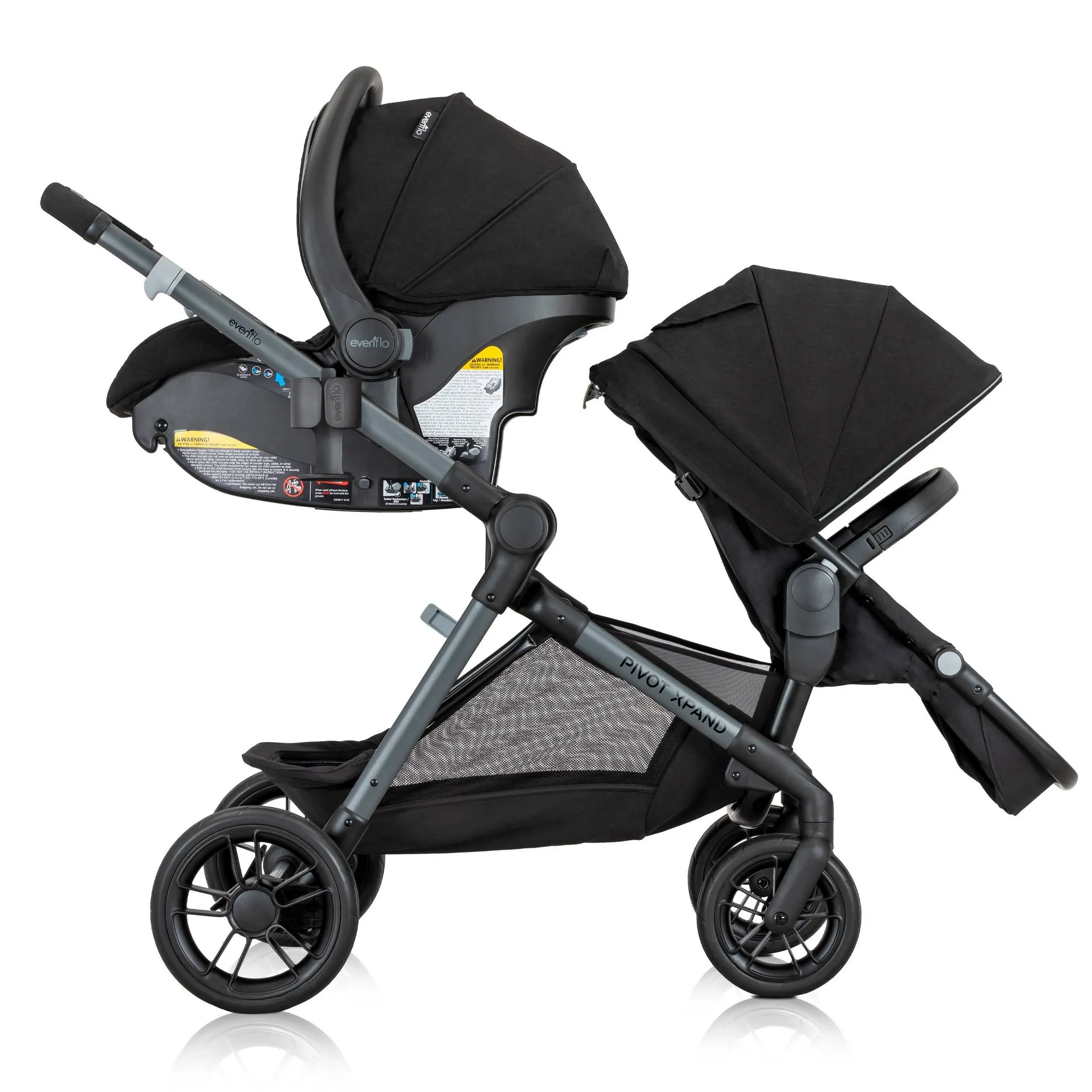 Pivot Xpand Travel System with LiteMax Infant Car Seat - Ayrshire Black - Image 4