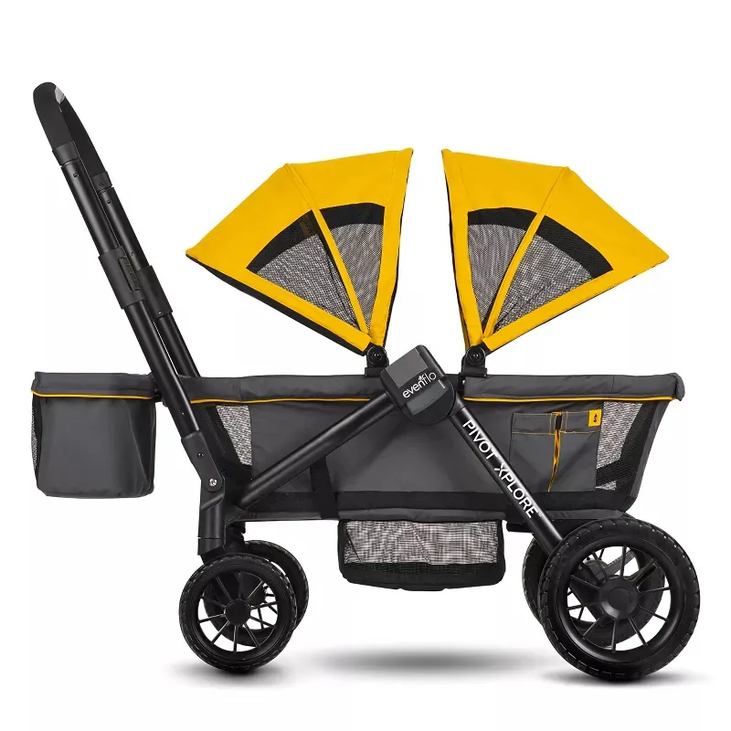 Pivot Xplore All-Terrain Stroller Wagon - Grey - Image 2