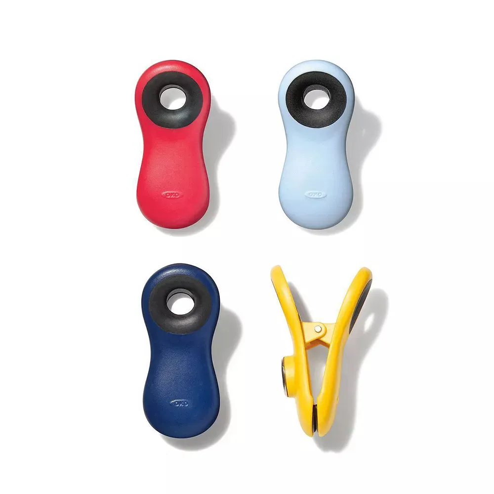 Plastic All Purpose Bag Clips - 4 Pack