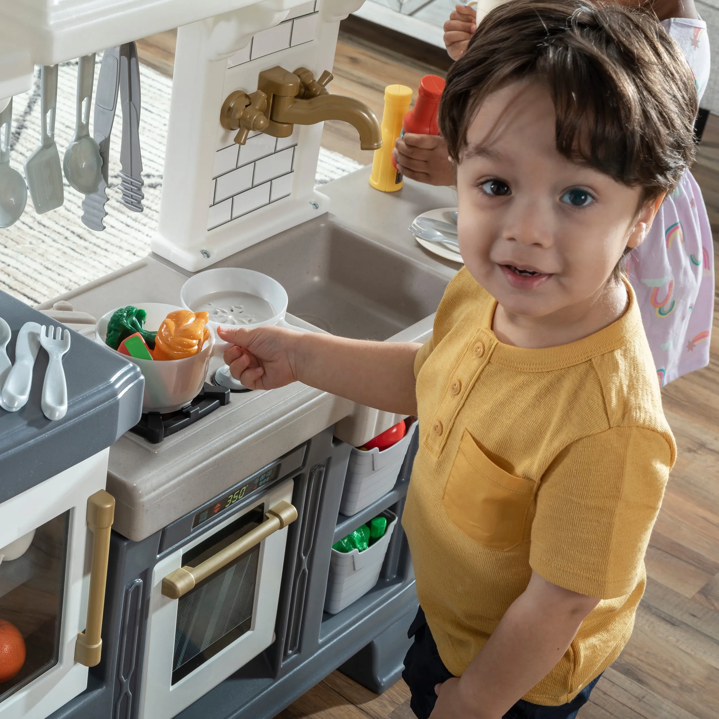 Plastic Playset Kitchen Toy for Kids - Blue - Image 8