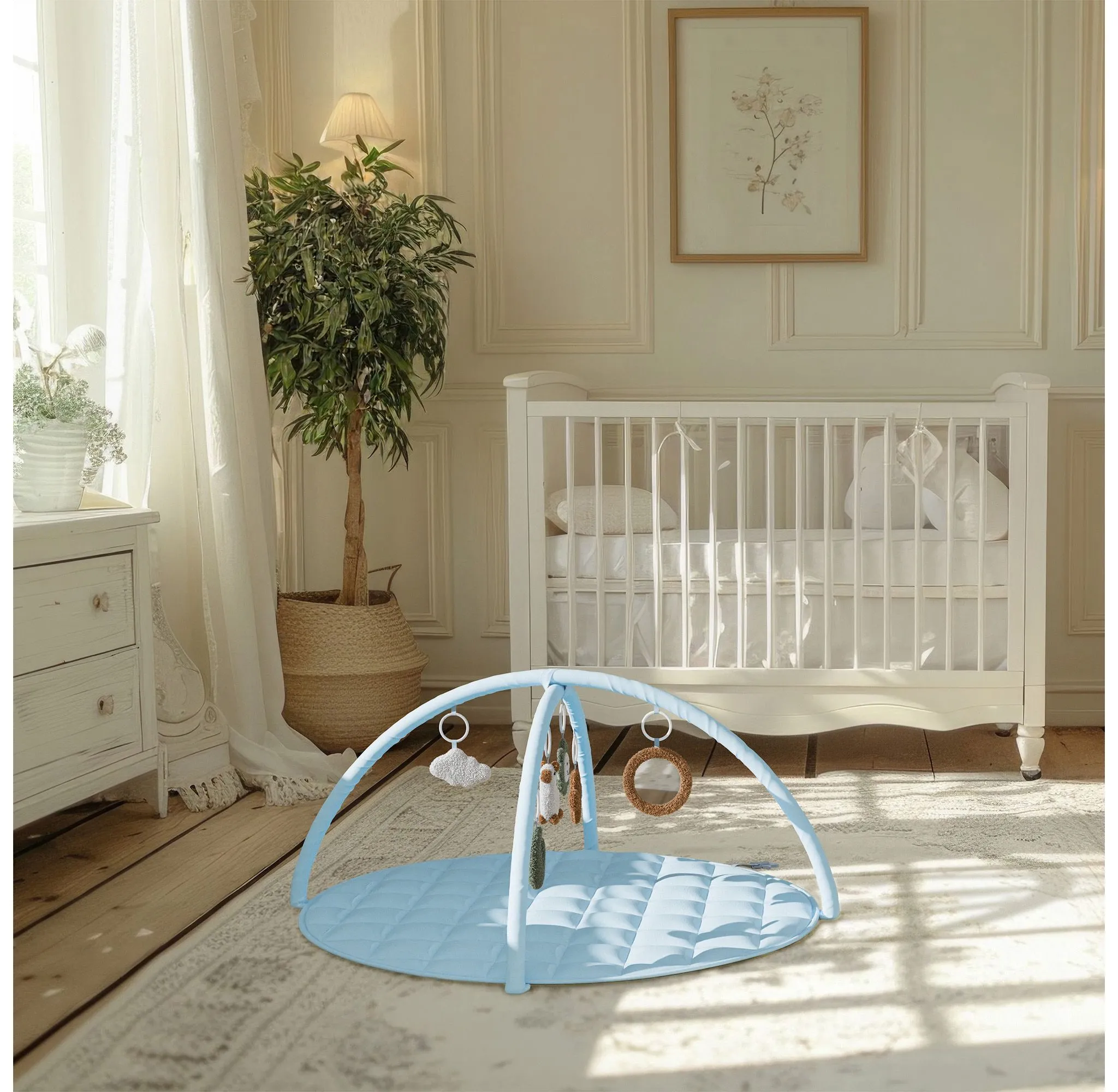 Play Gym & Tummy Time Mat - Stylish Activity Playmat for Infant Development & Playroom Decor - Image 6