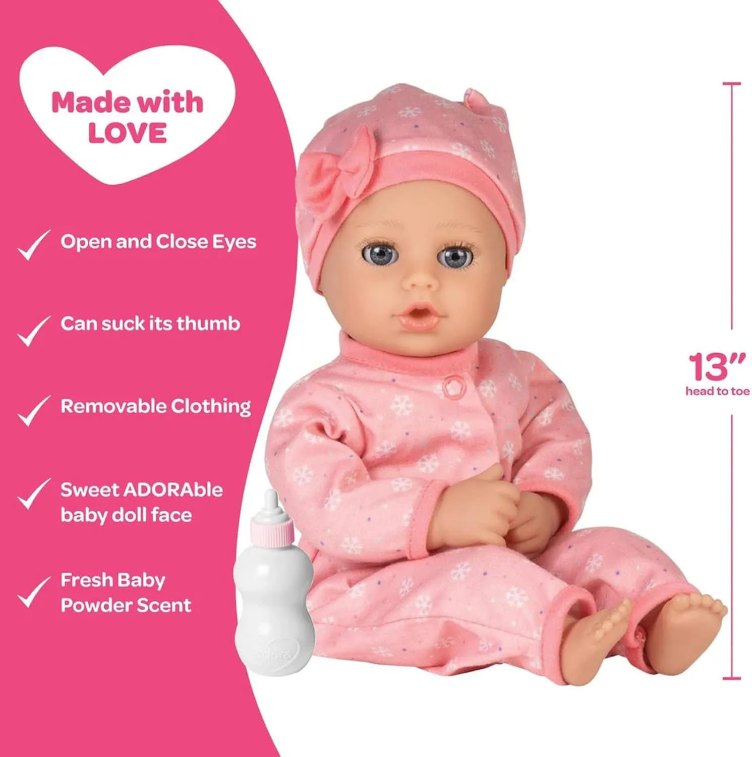 Play Time Babies Baby Doll Set - 13" - Image 3