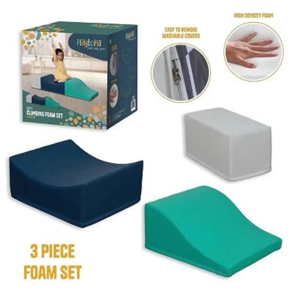 Playtopia Foam Climbing Mix and Match Set Soft Play Equipment - 3pc - Image 3