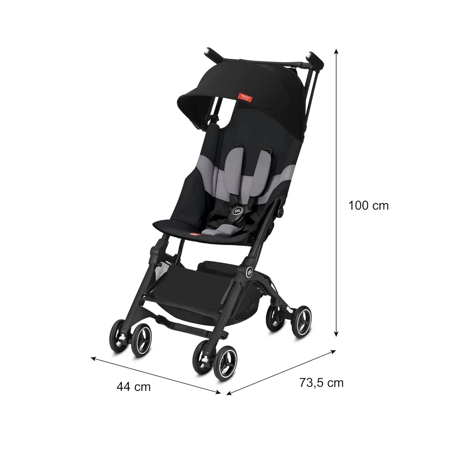 Pockit+ All Terrain Stroller - Black - Image 7