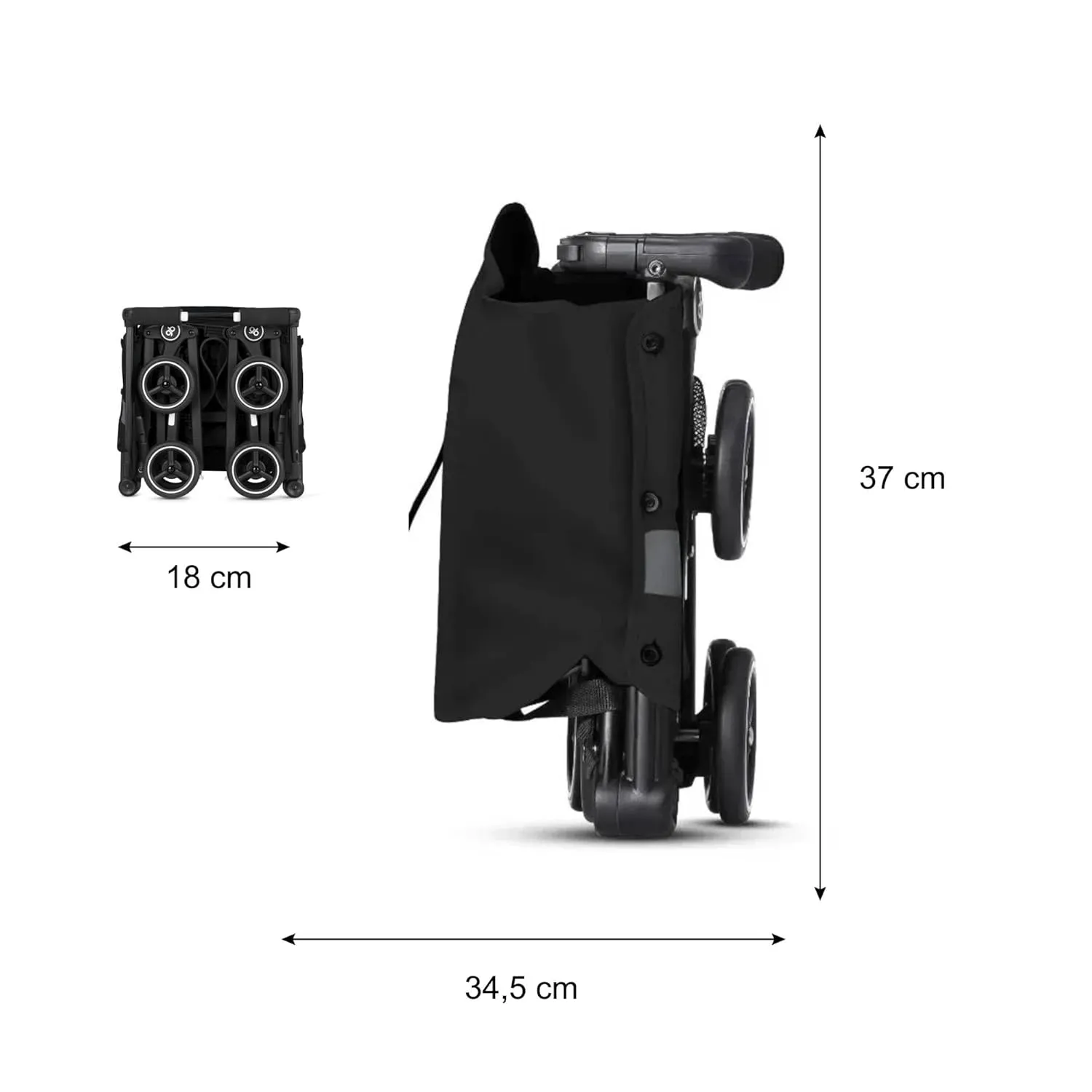 Pockit+ All Terrain Stroller - Black - Image 6