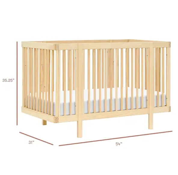 Pogo 8-in-1 Convertible Crib w/All-Stages Conversion Kits in Blonde - Image 2