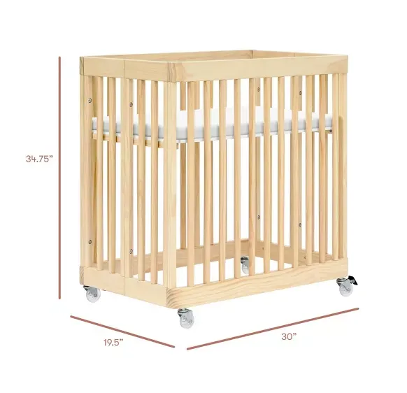 Pogo 8-in-1 Convertible Crib w/All-Stages Conversion Kits in Blonde - Image 3