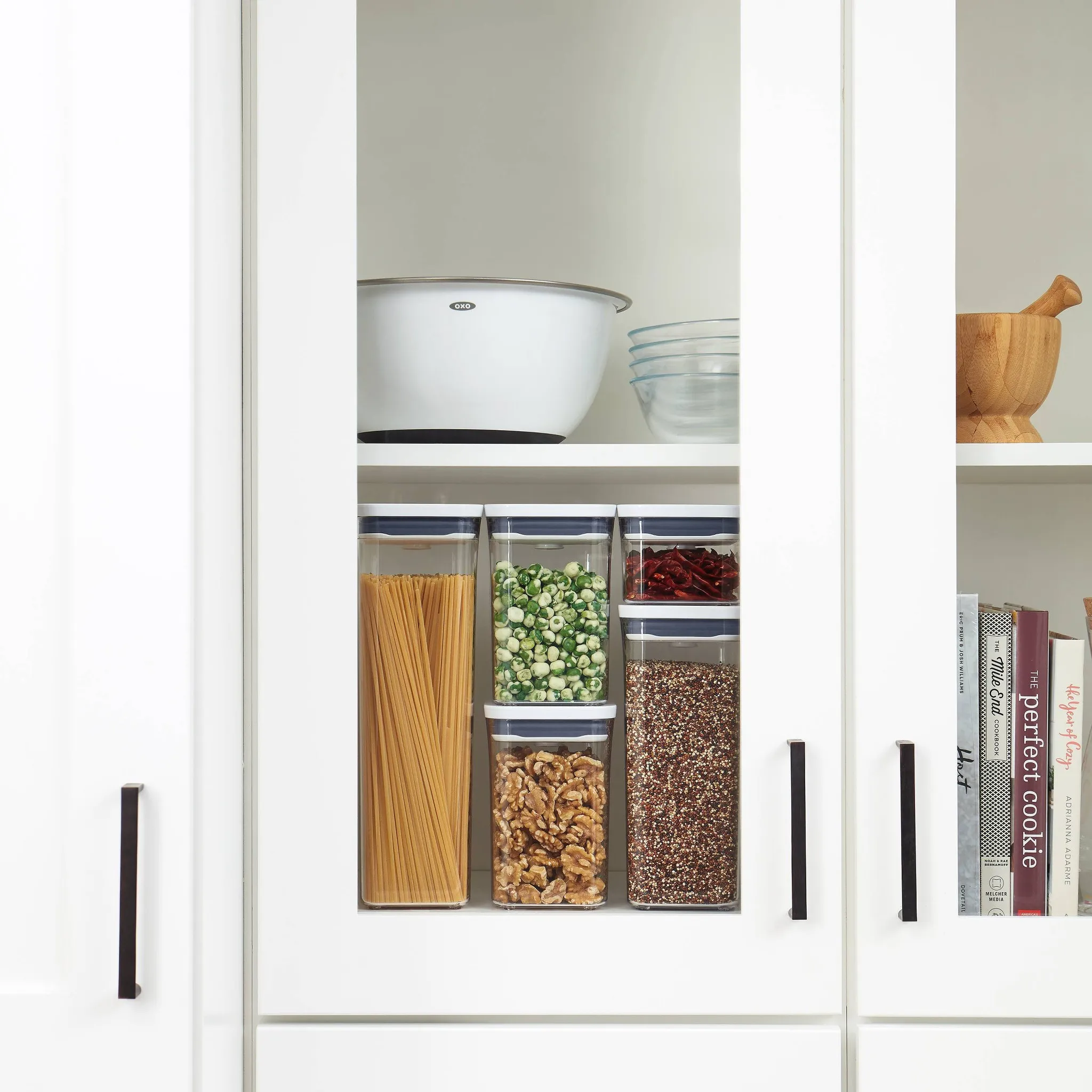 POP 5pc Plastic Airtight Food Storage Container Set White - Image 5