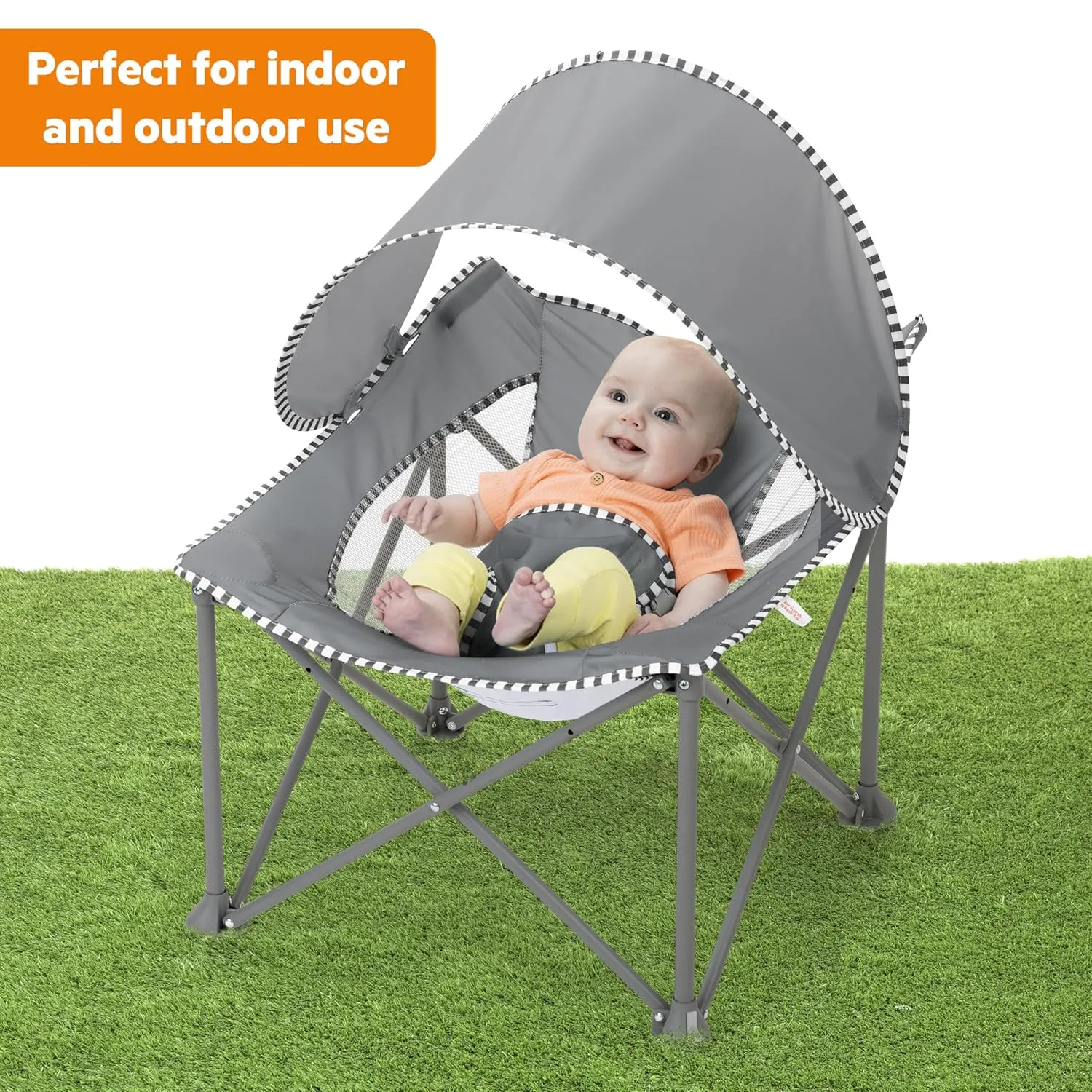 Pop 'N Chill Travel Seat - Grey - Image 2