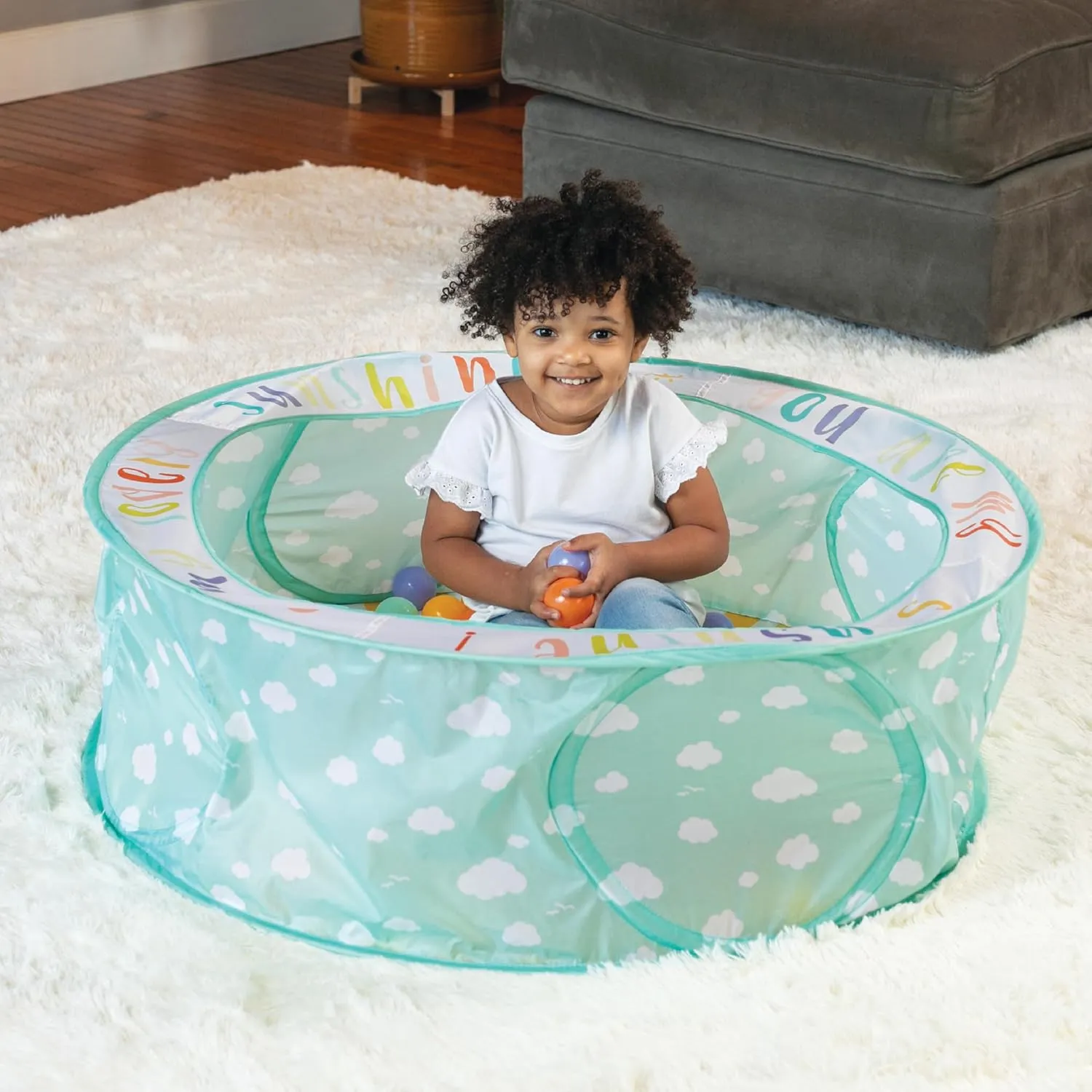 Pop-Up Ball Pit with 50 Colorful Balls - Easy Setup - Image 5