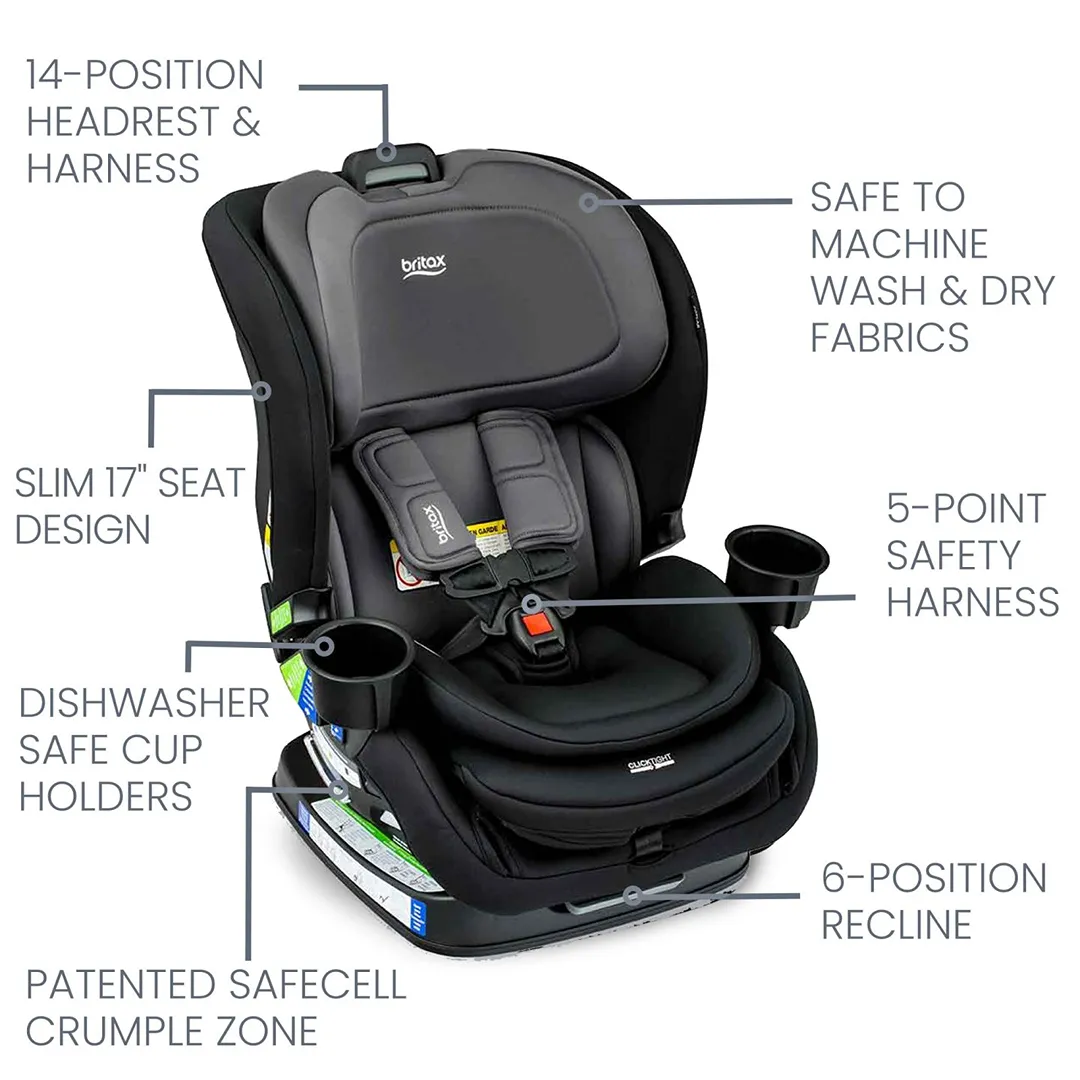 Poplar 2 in 1 Convertible Car Seat - Stone Onyx - Image 7