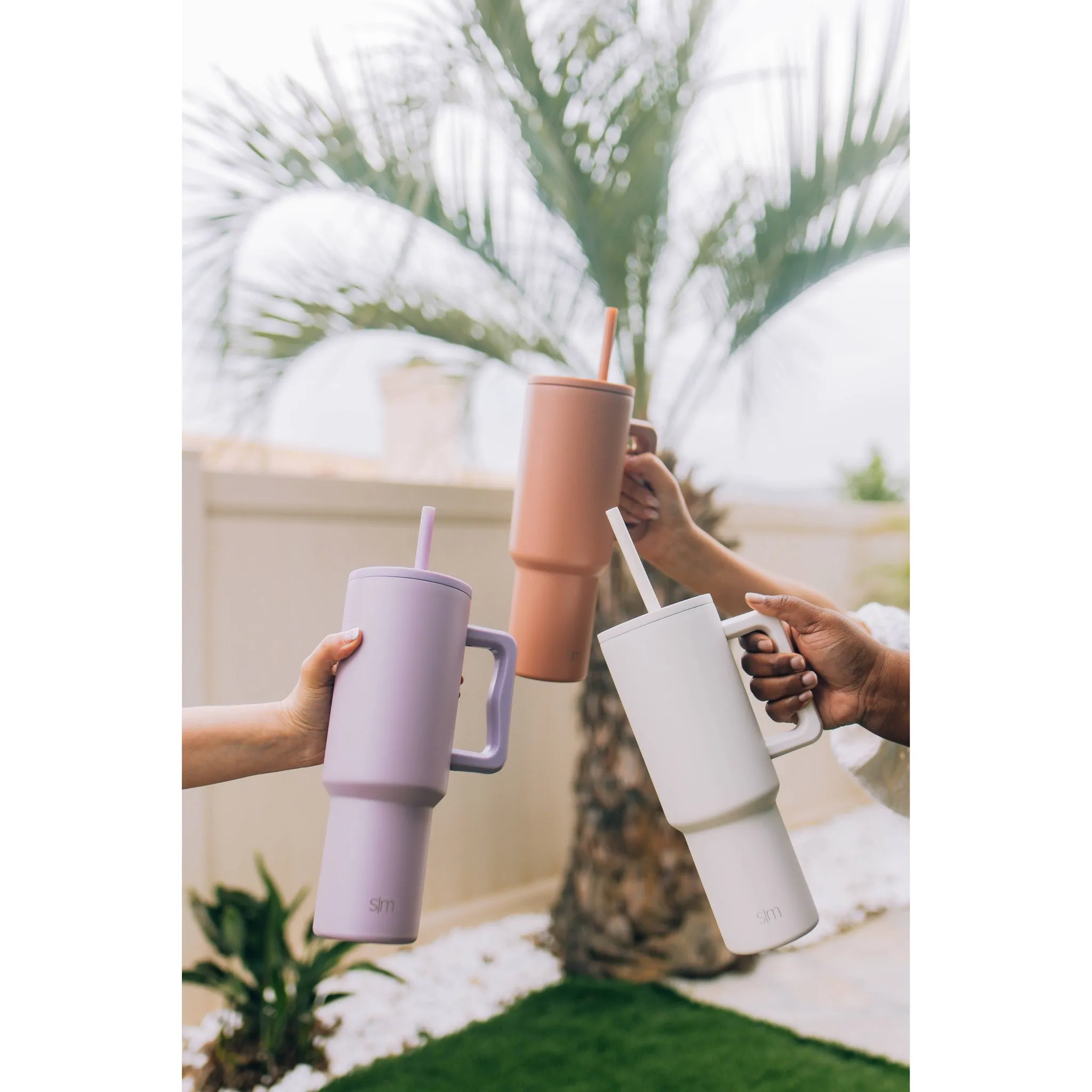 Portable 40oz Stainless Steel Tumbler - Almond Birch - Image 2