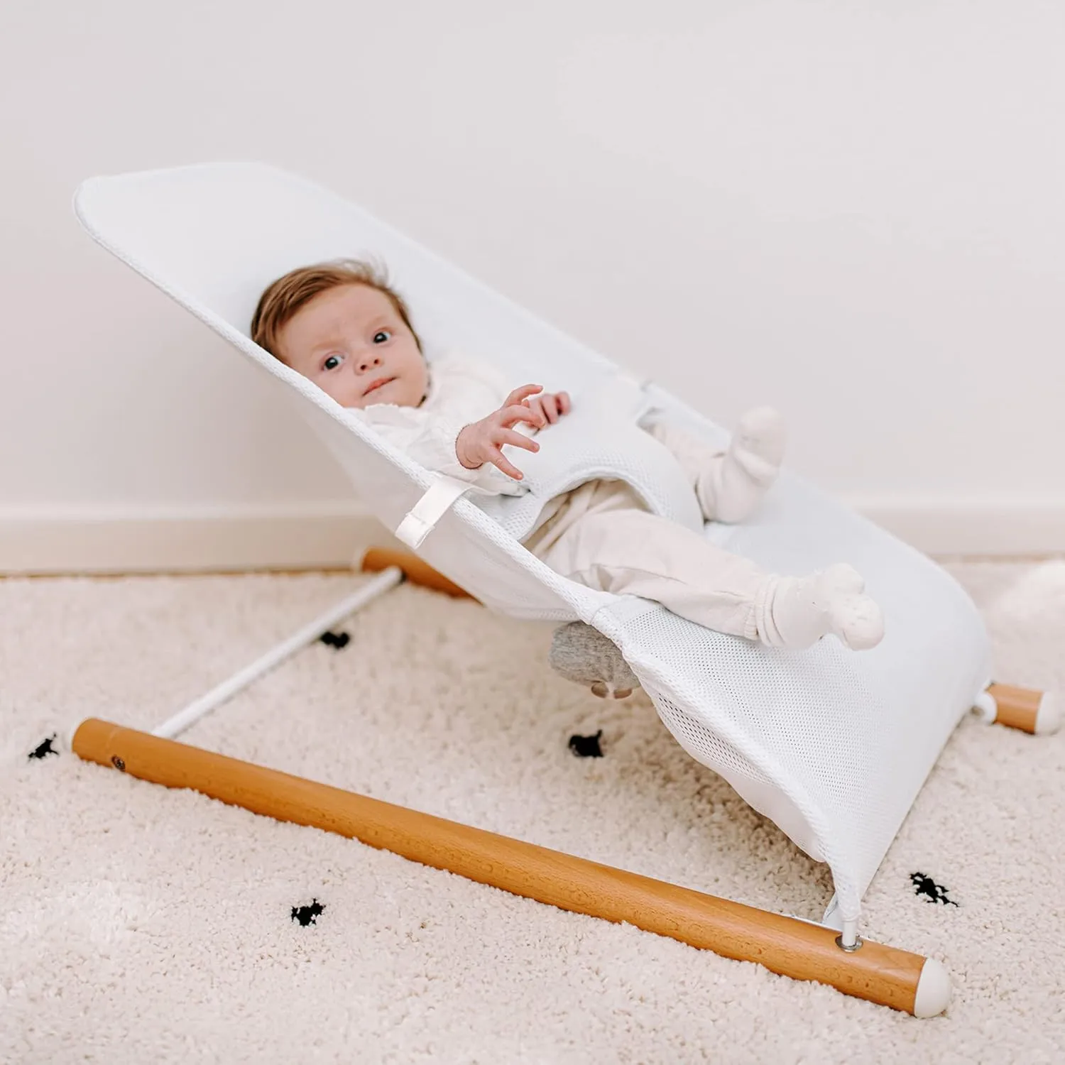 Portable Baby Bouncer - White - Image 9