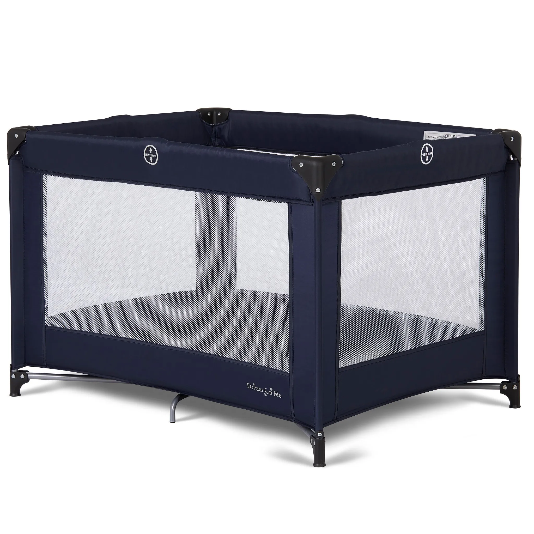Portable Baby Playard with Bassinet - Natural Wood - Image 2