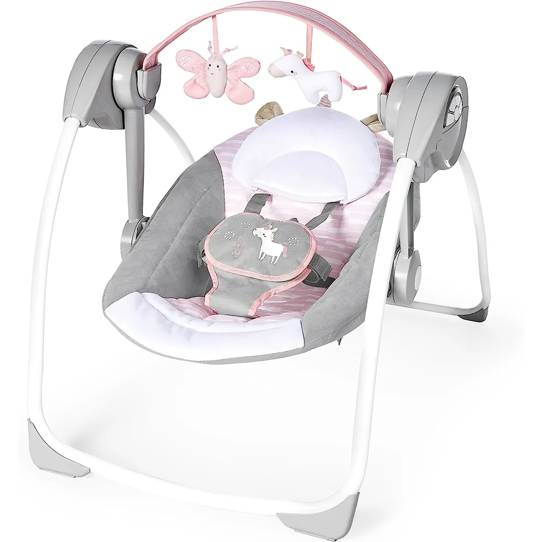 Portable Baby Swing - Pink