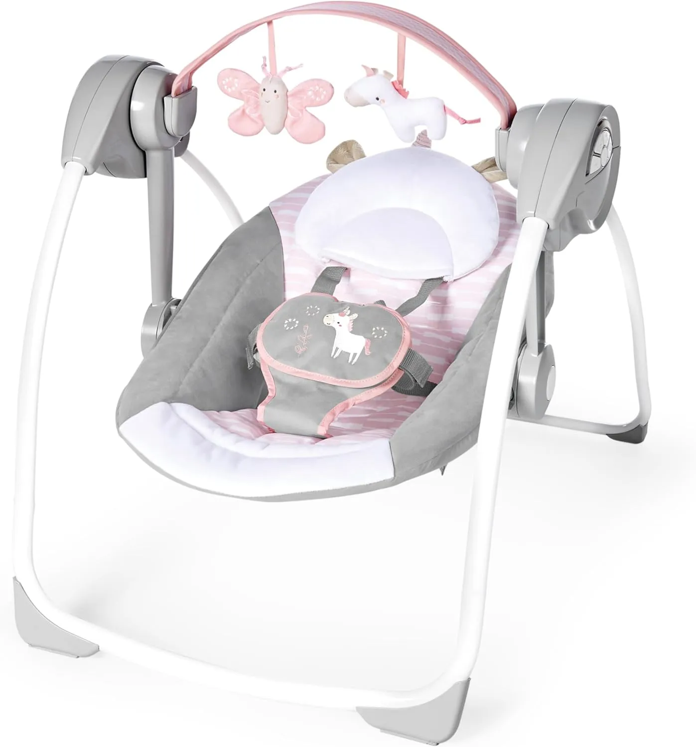 Portable Baby Swing - Pink - Image 5