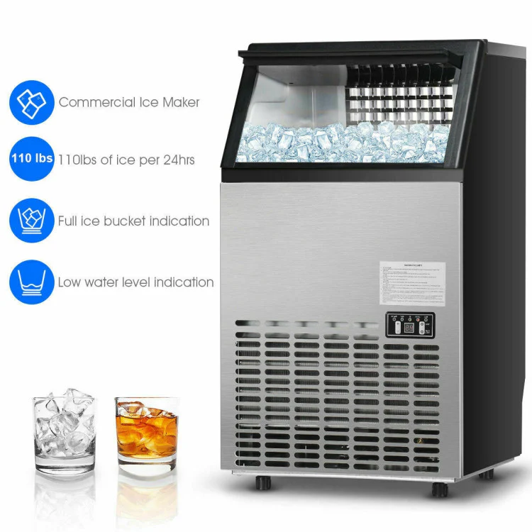 Portable Built-in Stainless Steel Commercial Ice Maker - Image 4