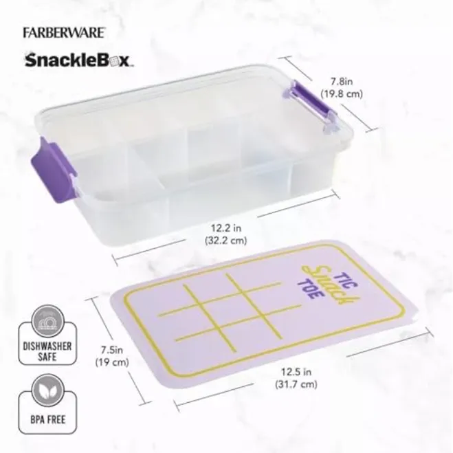 Portable Charcuterie Storage with Cutting Board Lid - Image 2