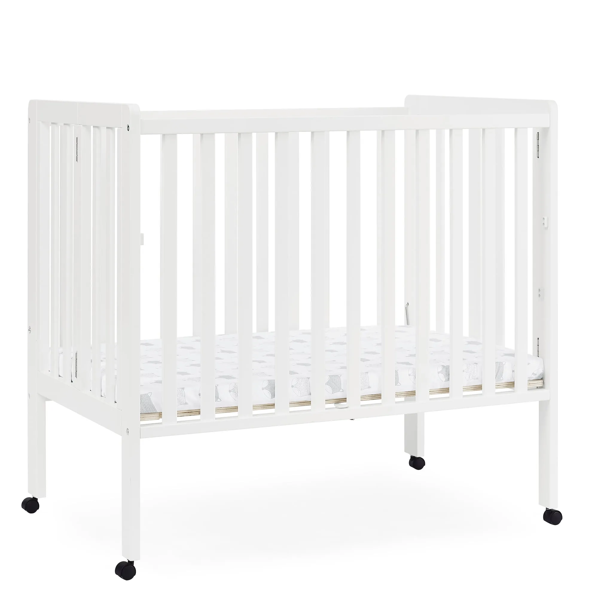 Portable Folding Mini Crib - Bianca White