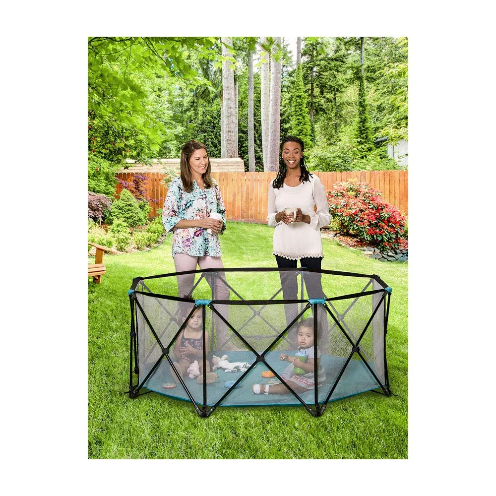 Portable Play Yard - Teal - Image 4