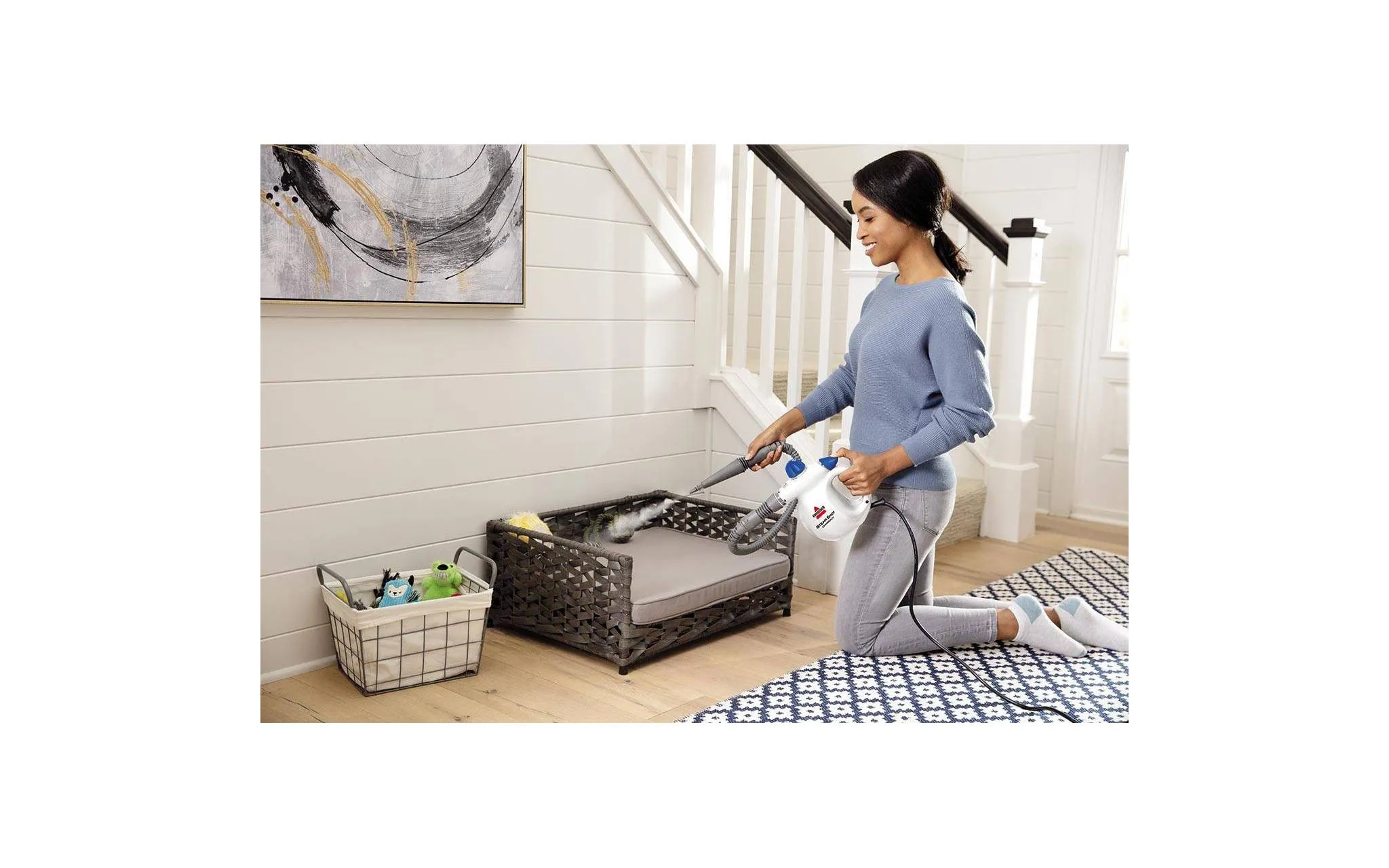 Portable Steam Cleaner - White - Image 5
