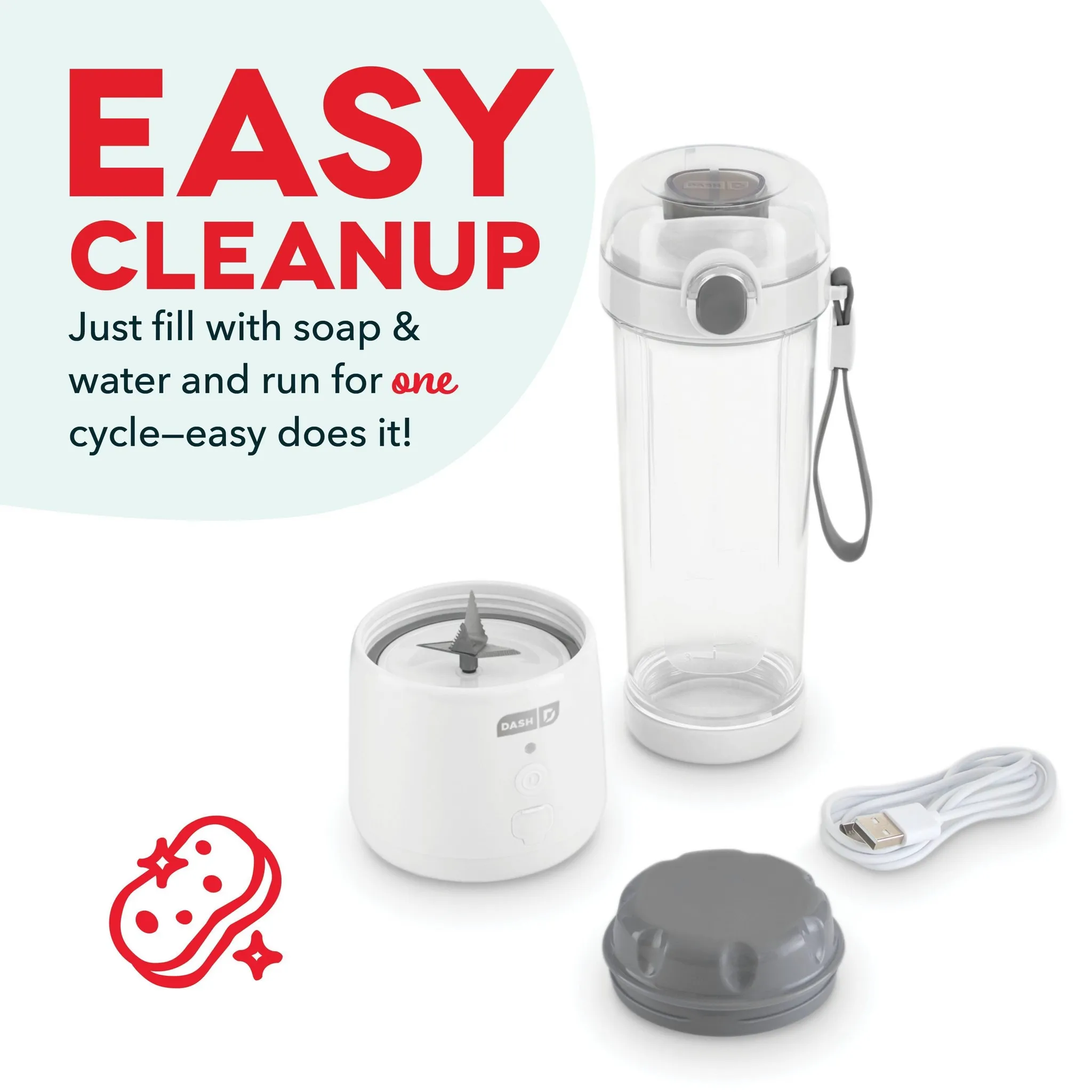 Portable USB Blender - White - Image 4