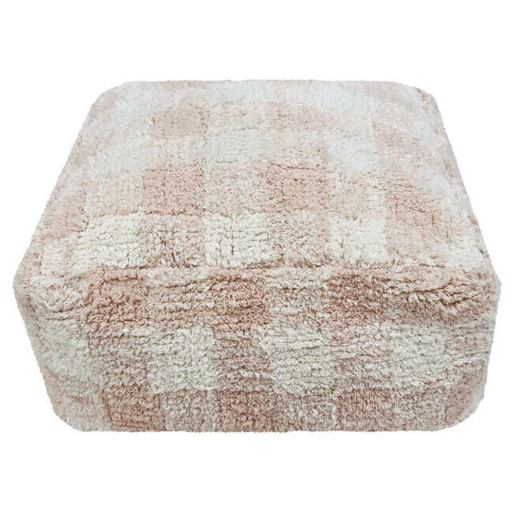 Pouf Vichy Rose