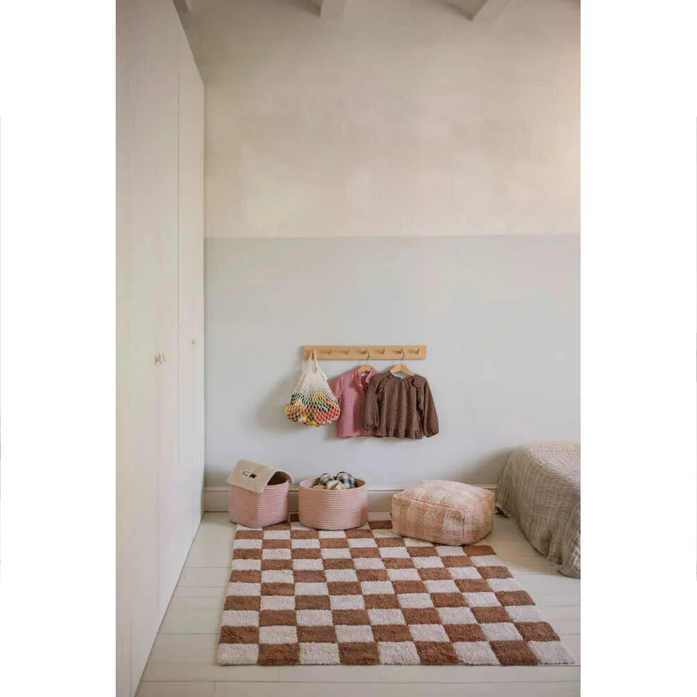 Pouf Vichy Rose - Image 2