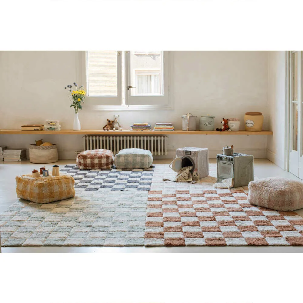 Pouf Vichy Rose - Image 3