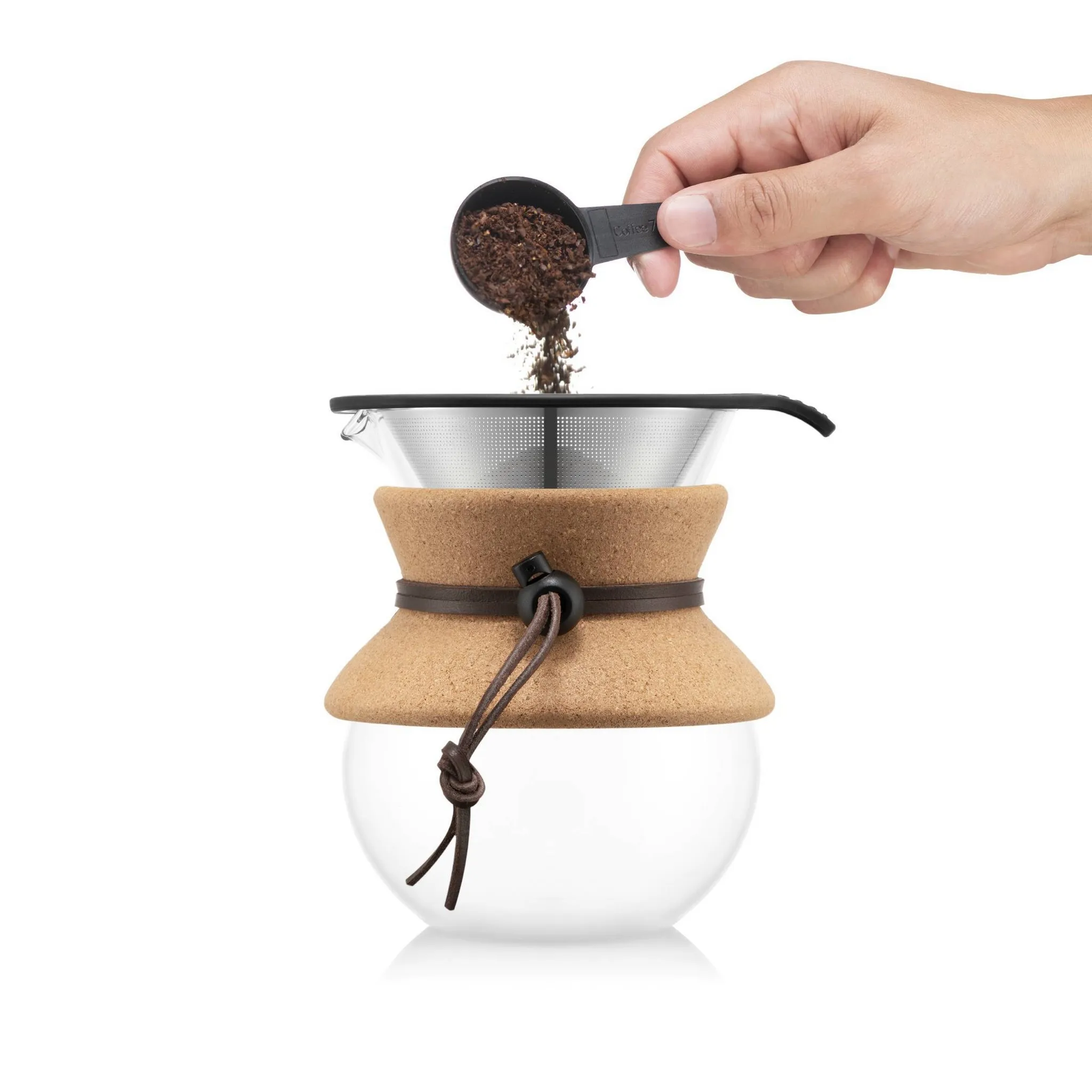 Pour Over Coffee Maker - Glass Carafe - Image 2