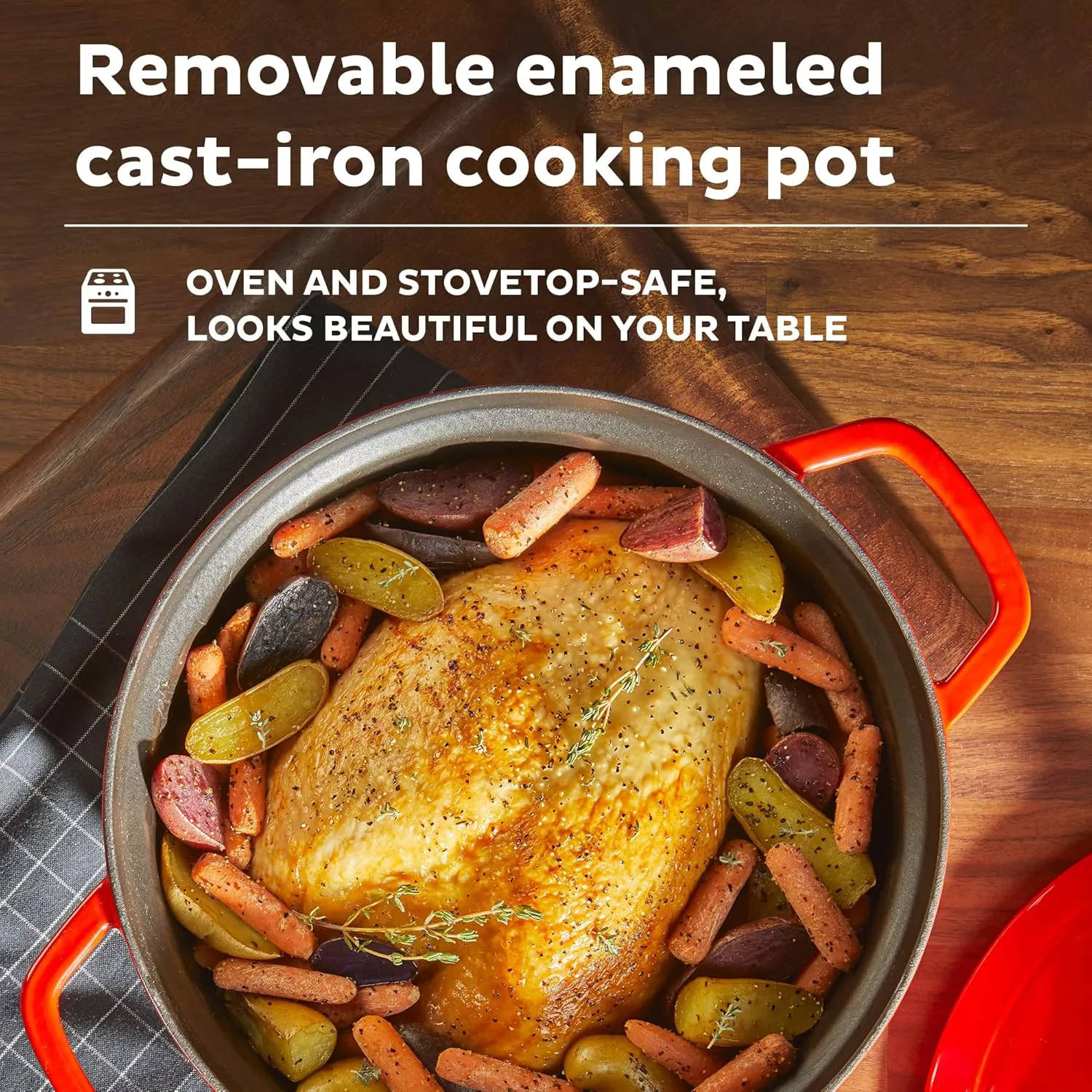 Precision 6 Quart Cast Iron Dutch Oven - Image 3