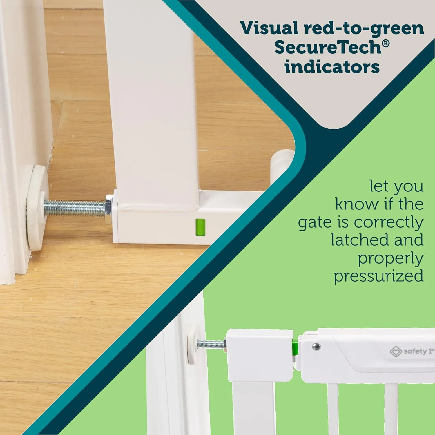 Pressure-Check Gate with SecureTech - White - Image 5