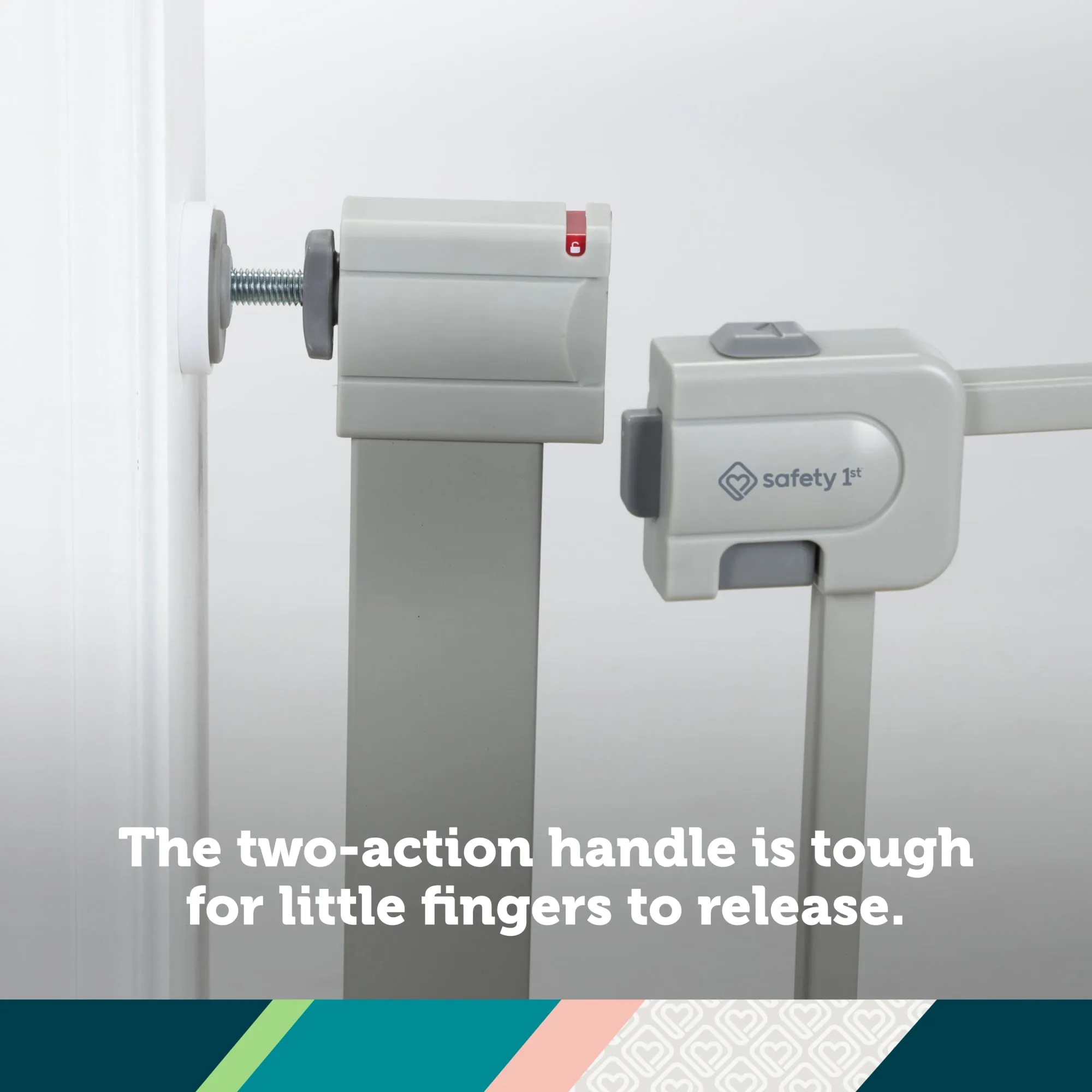 Pressure Mounted Baby Gate - Grey - Image 4