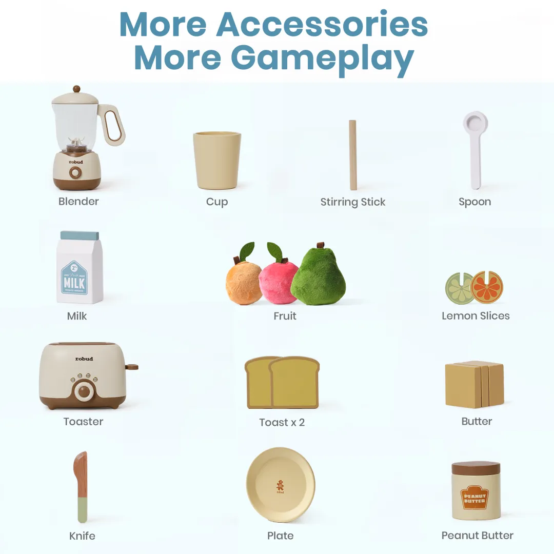 Pretend Play Kitchen Appliances Creamy 4-Set - Image 6