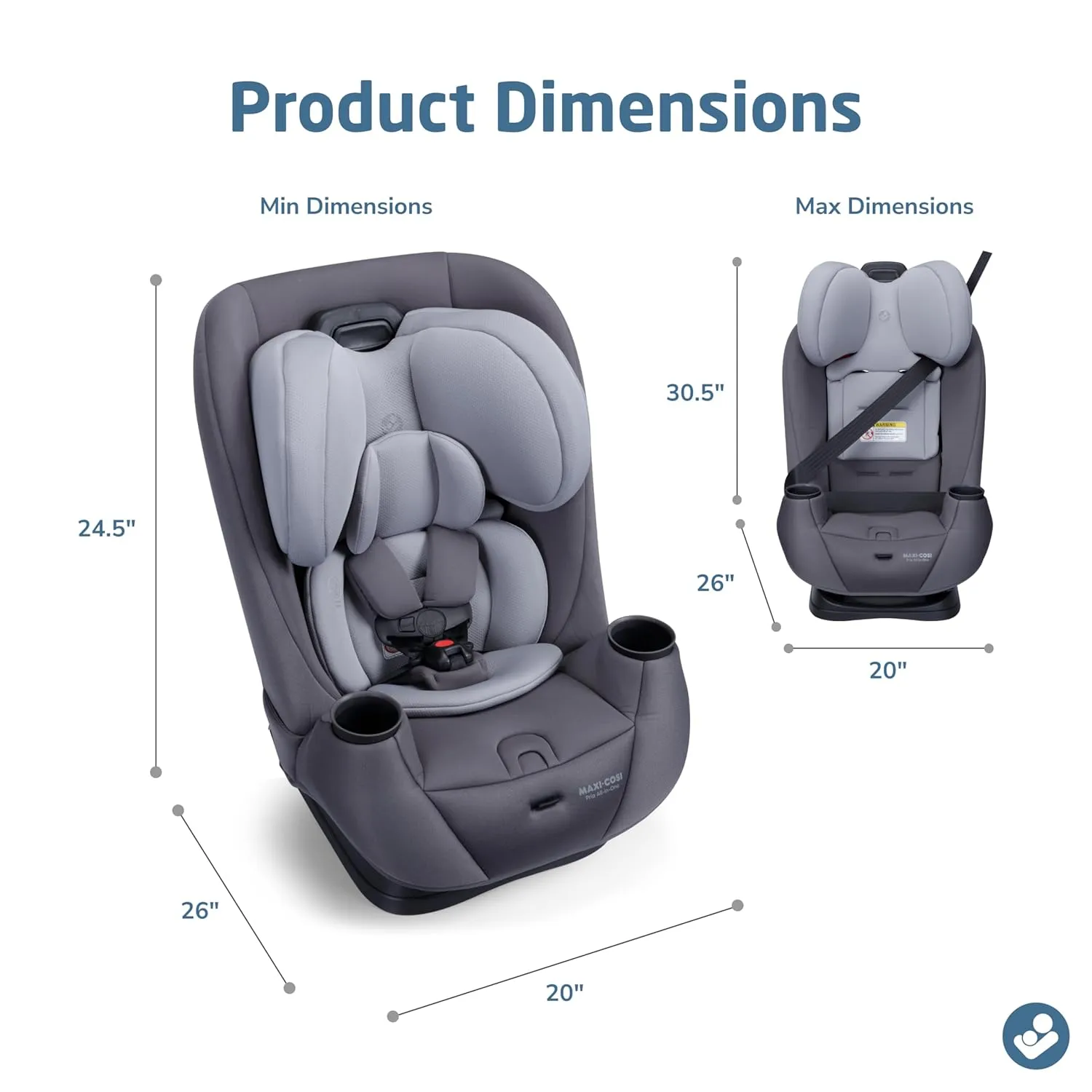 Pria All-in-One Convertible Car Seat - Sea Salt - Image 4