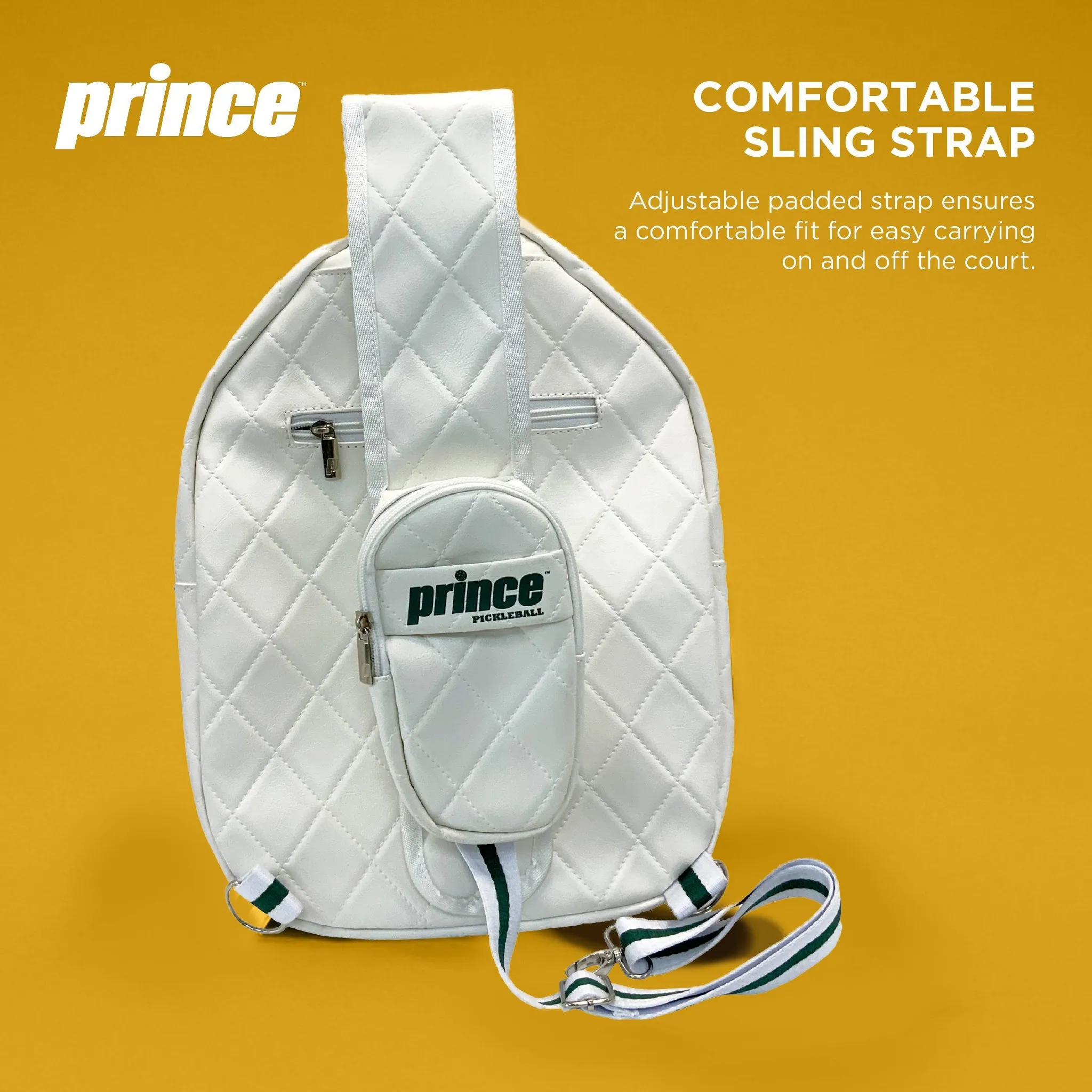 Prince Sports Pickleball Sling Bag - White - Image 5
