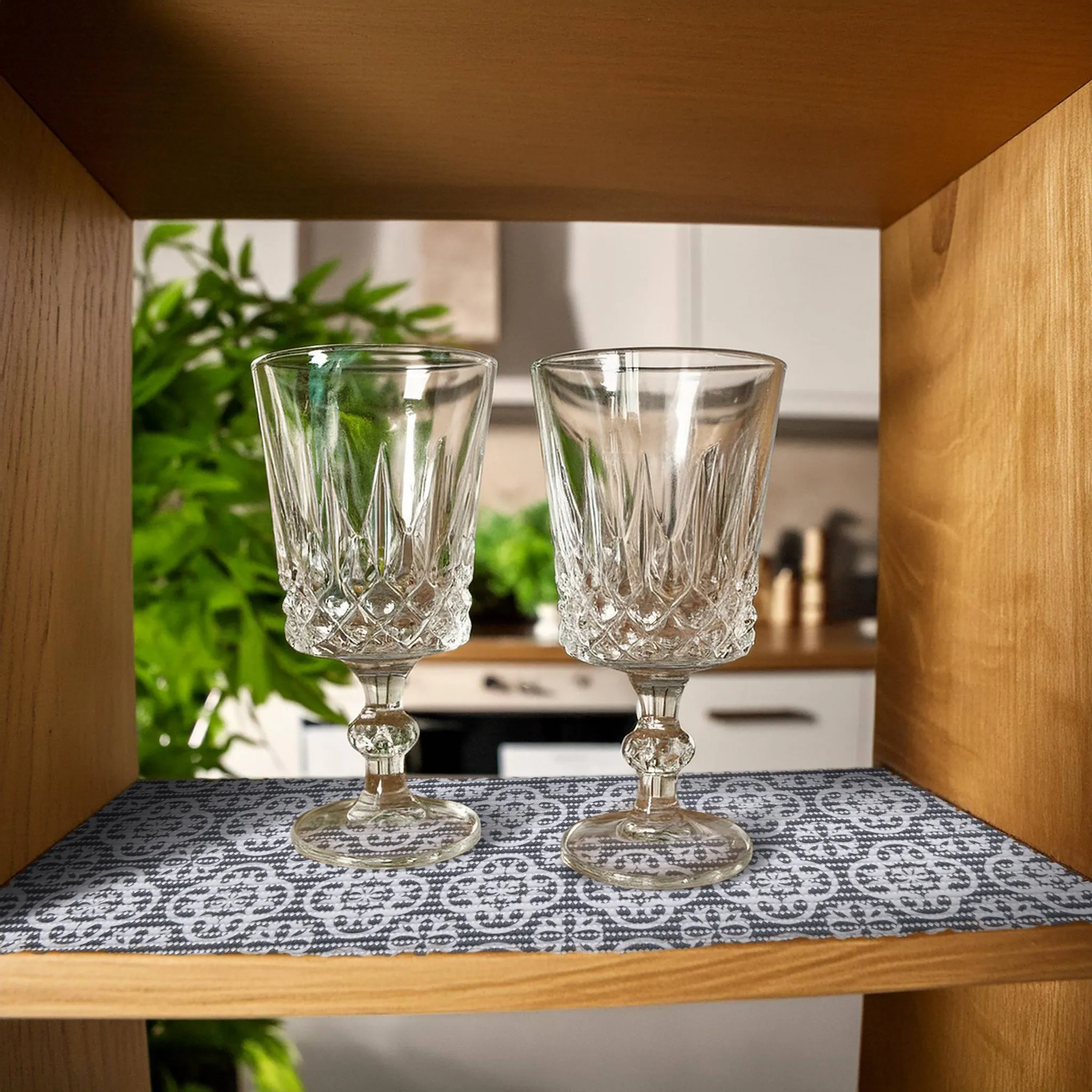 Printed Grip Premium Shelf Liner - Charcoal - Image 4
